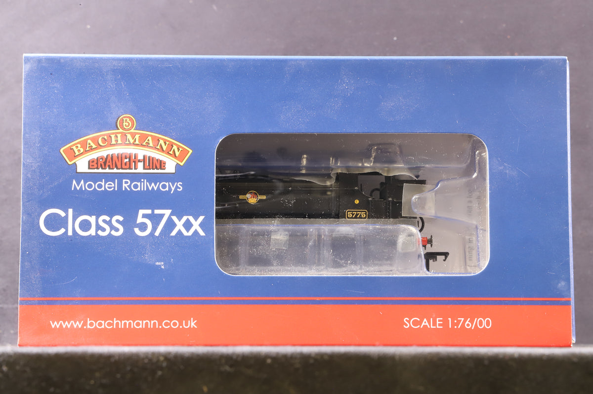 Bachmann OO 32-216A Class 57XX 5775 in BR Black w/ Late Crests