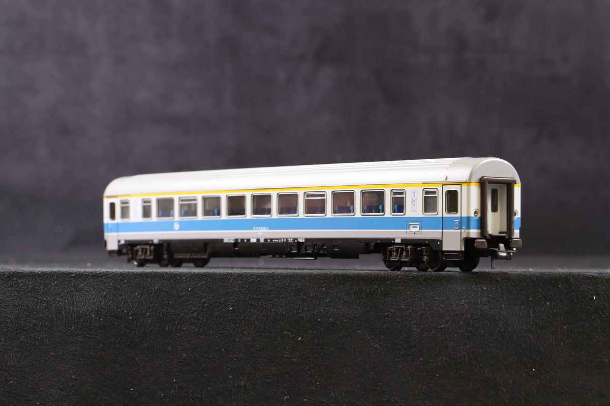 Roco HO 44354 &amp; 44280 Rake Of 2 HZ Blue &amp; Grey Coaches