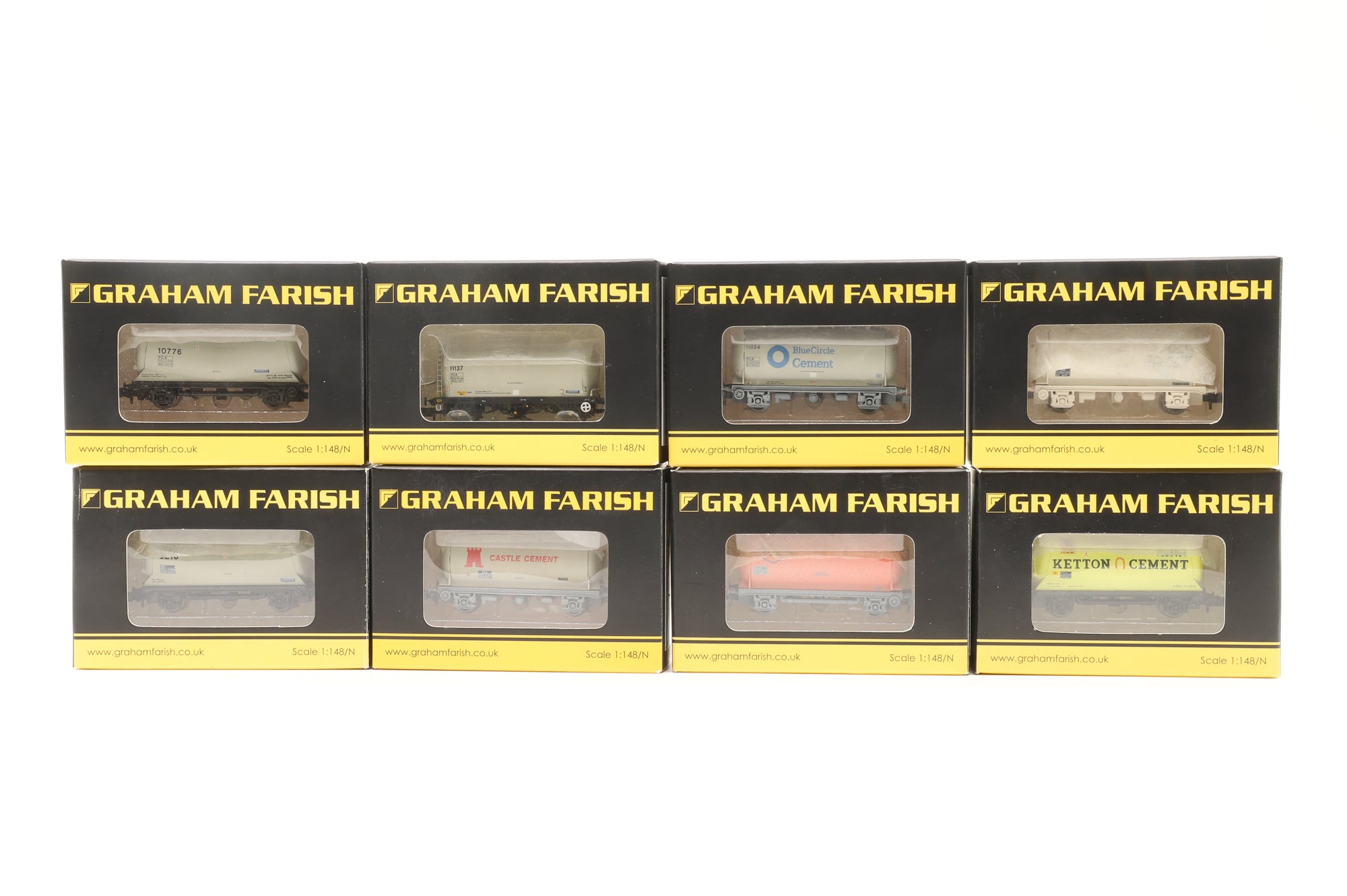 Graham Farish N Rake of 8 PCA Wagons