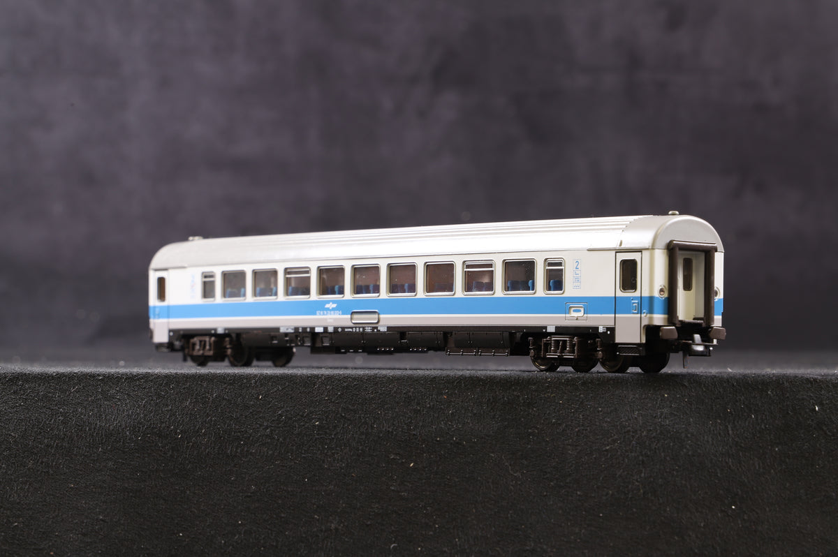 Roco HO 44354 &amp; 44280 Rake Of 2 HZ Blue &amp; Grey Coaches