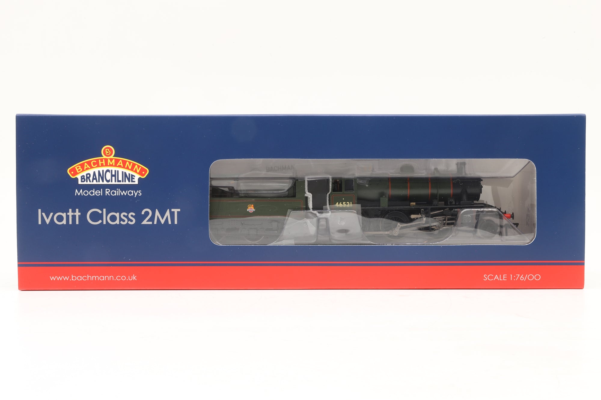 Bachmann OO 32-831 LMS Ivatt Class 2MT '46521' BR Lined Green E/C