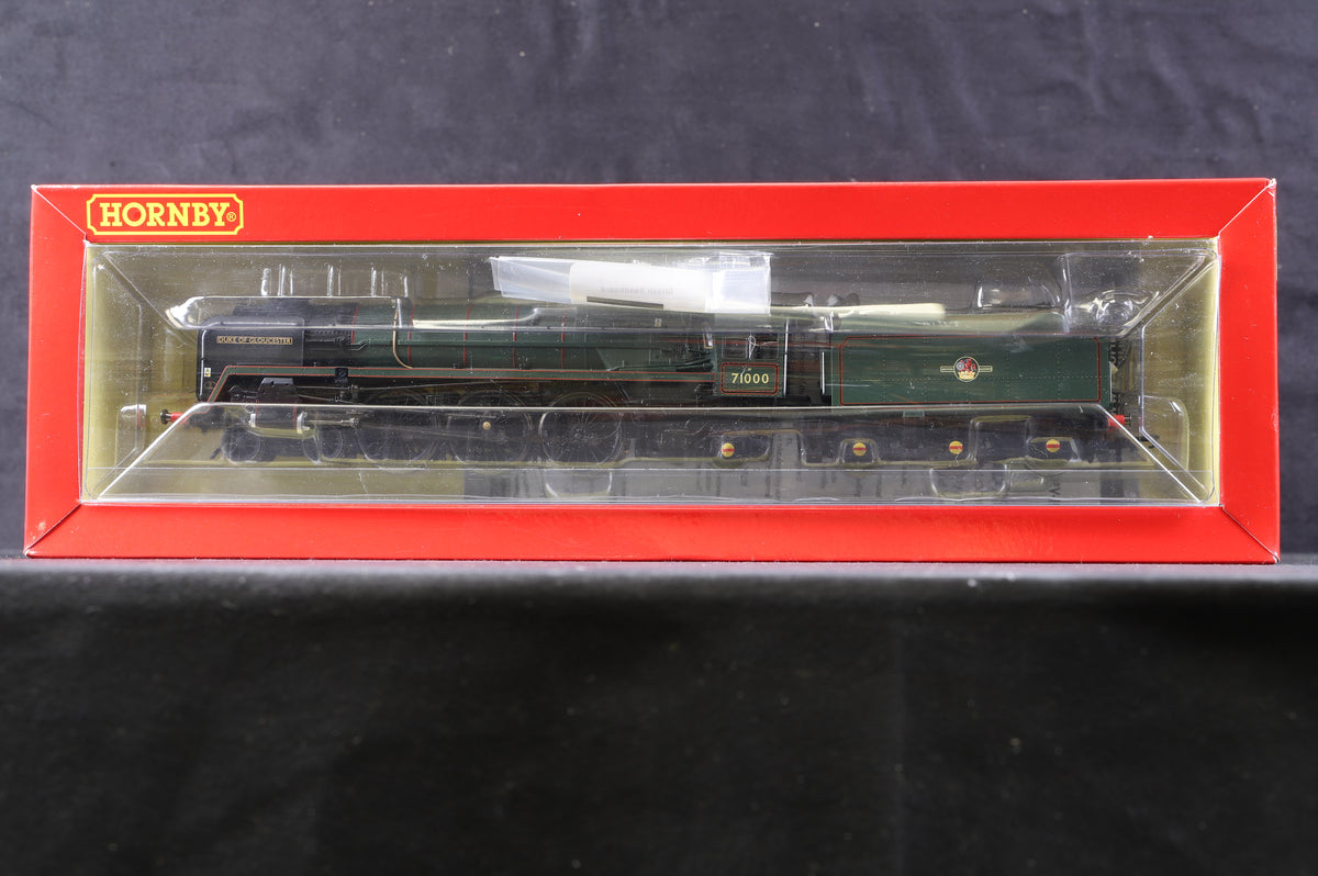 Hornby OO R3244TTS 4-6-2 Class 8 &#39;Duke of Gloucester&#39; &#39;71000&#39; BR Lined Green, DCC Sound