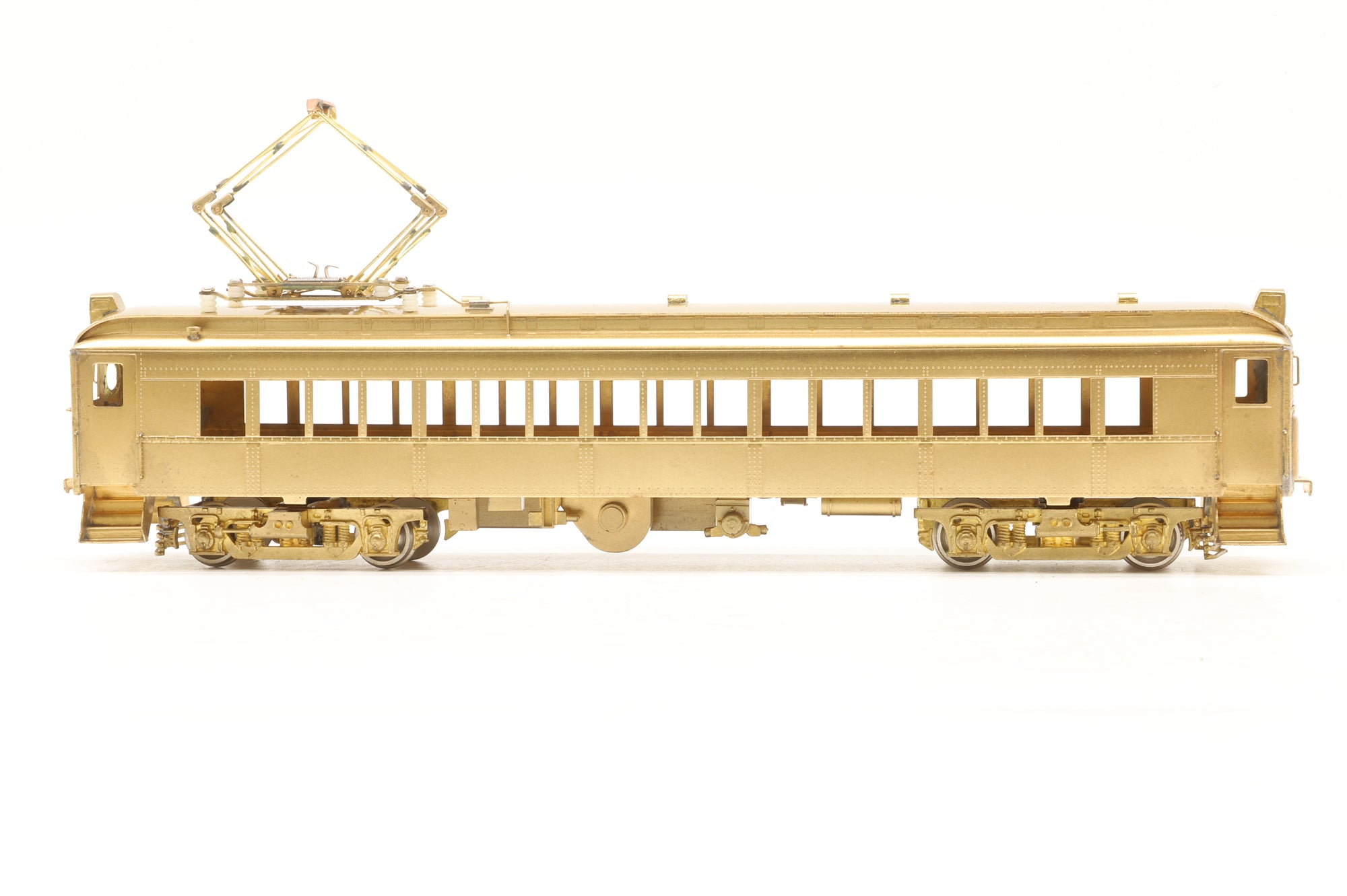 WP Car Corp. HO Brass MP-54 PRR 3 Car EMU Unpainted