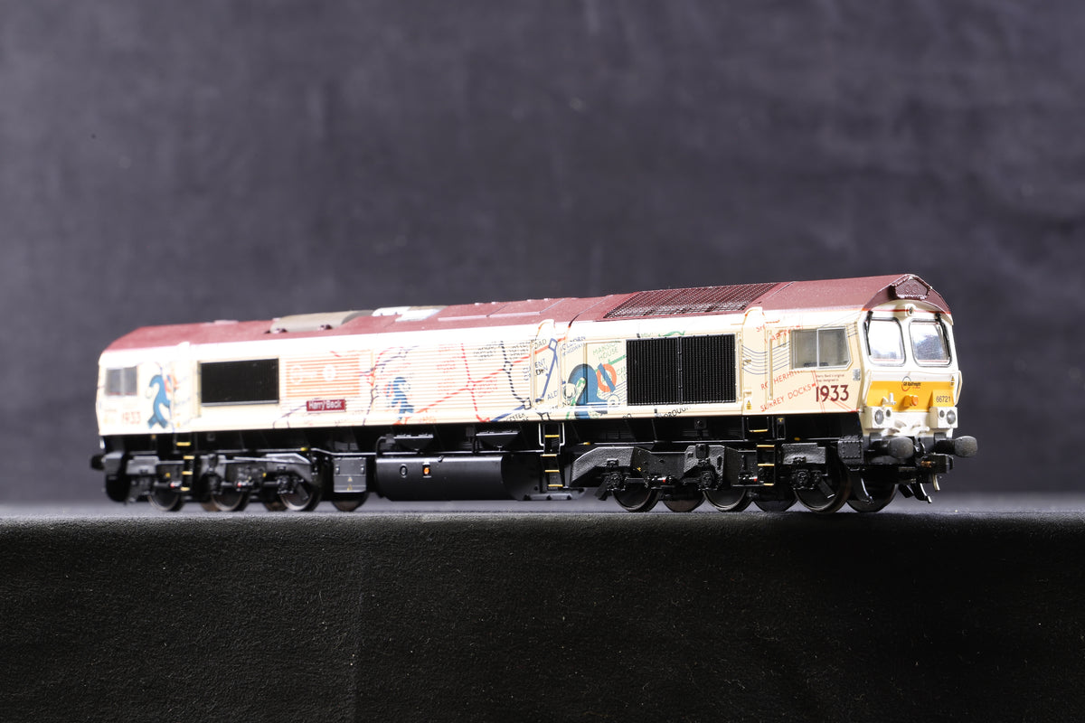 Bachmann OO 32-979U Class 66 &#39;66721&#39; GBRf Tube Map, DCC Sound