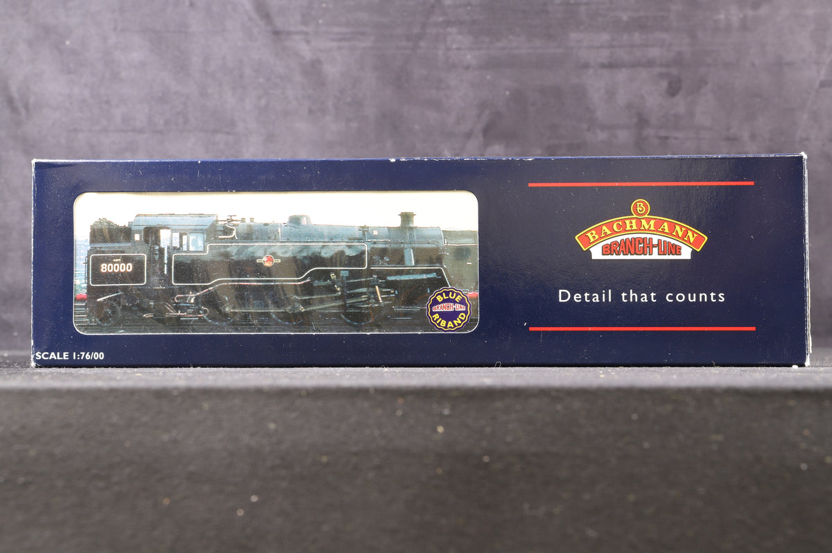 Bachmann OO 32-354 Standard Class 4MT Tank &#39;80002&#39; BR Lined Black L/Crest