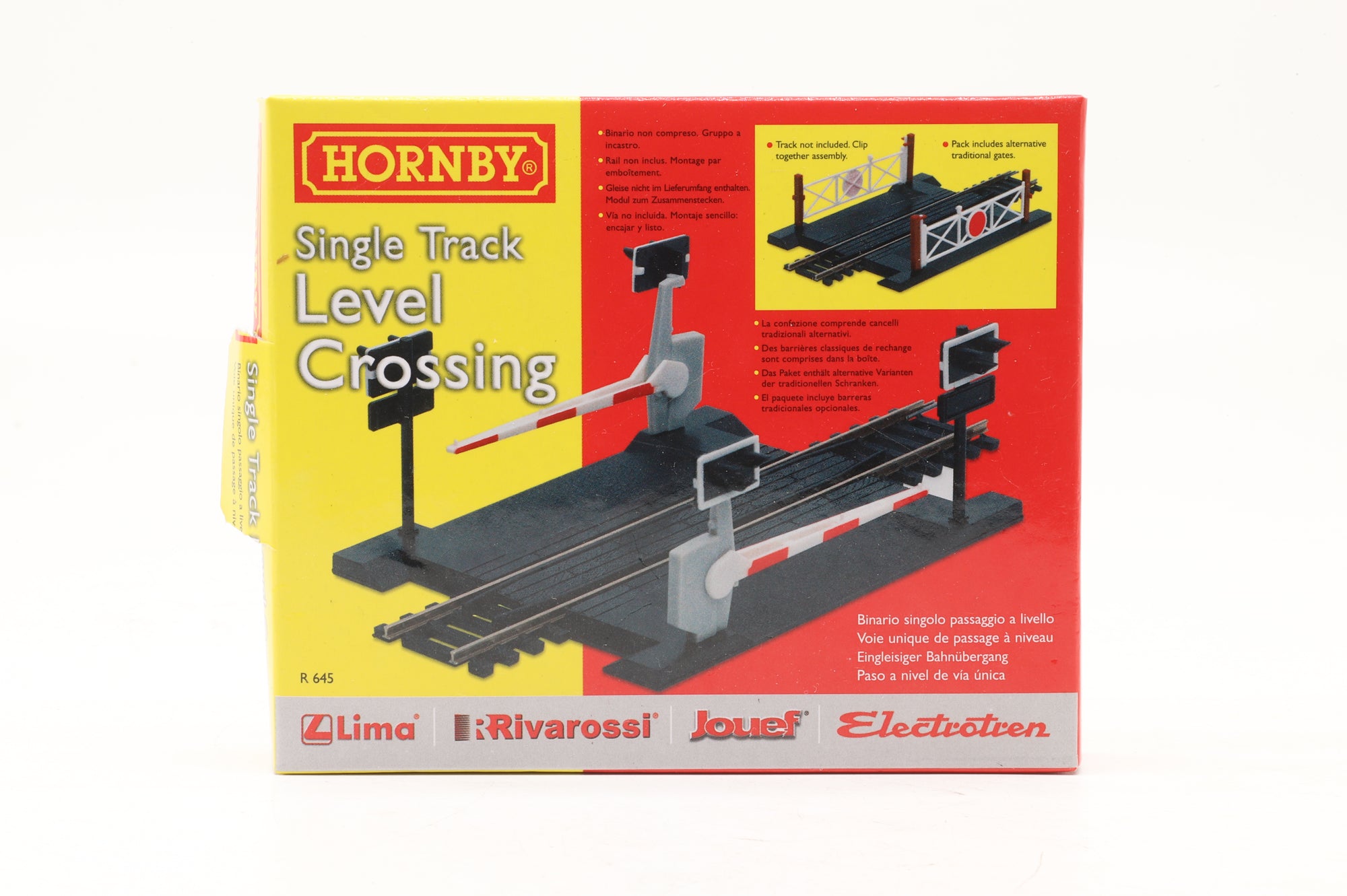 Hornby OO R645 Single Track Level Crossing