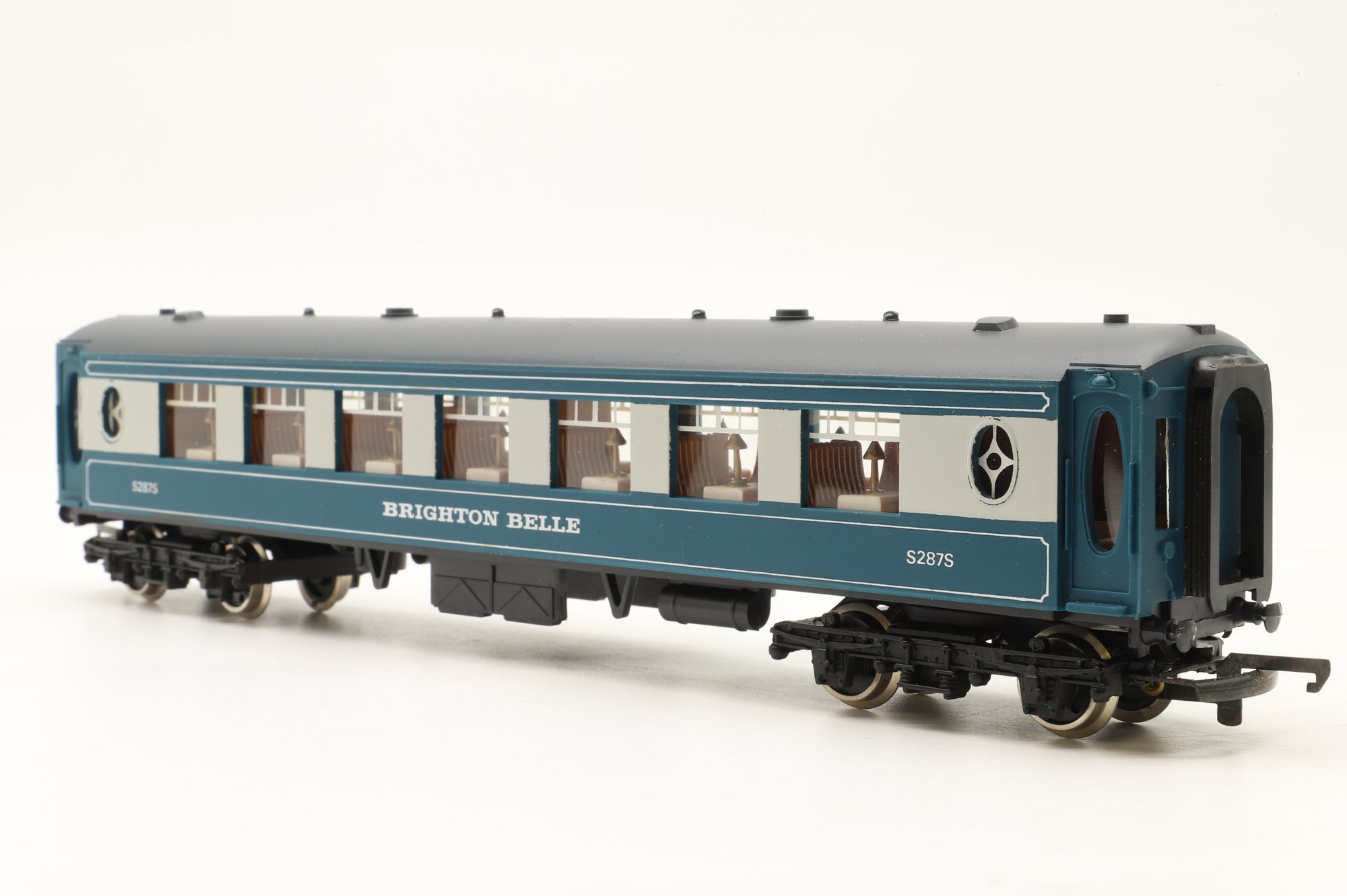 Wrenn OO W6004A/5A Set of 2x Blue/Grey Brighton Belle Pullman Cars