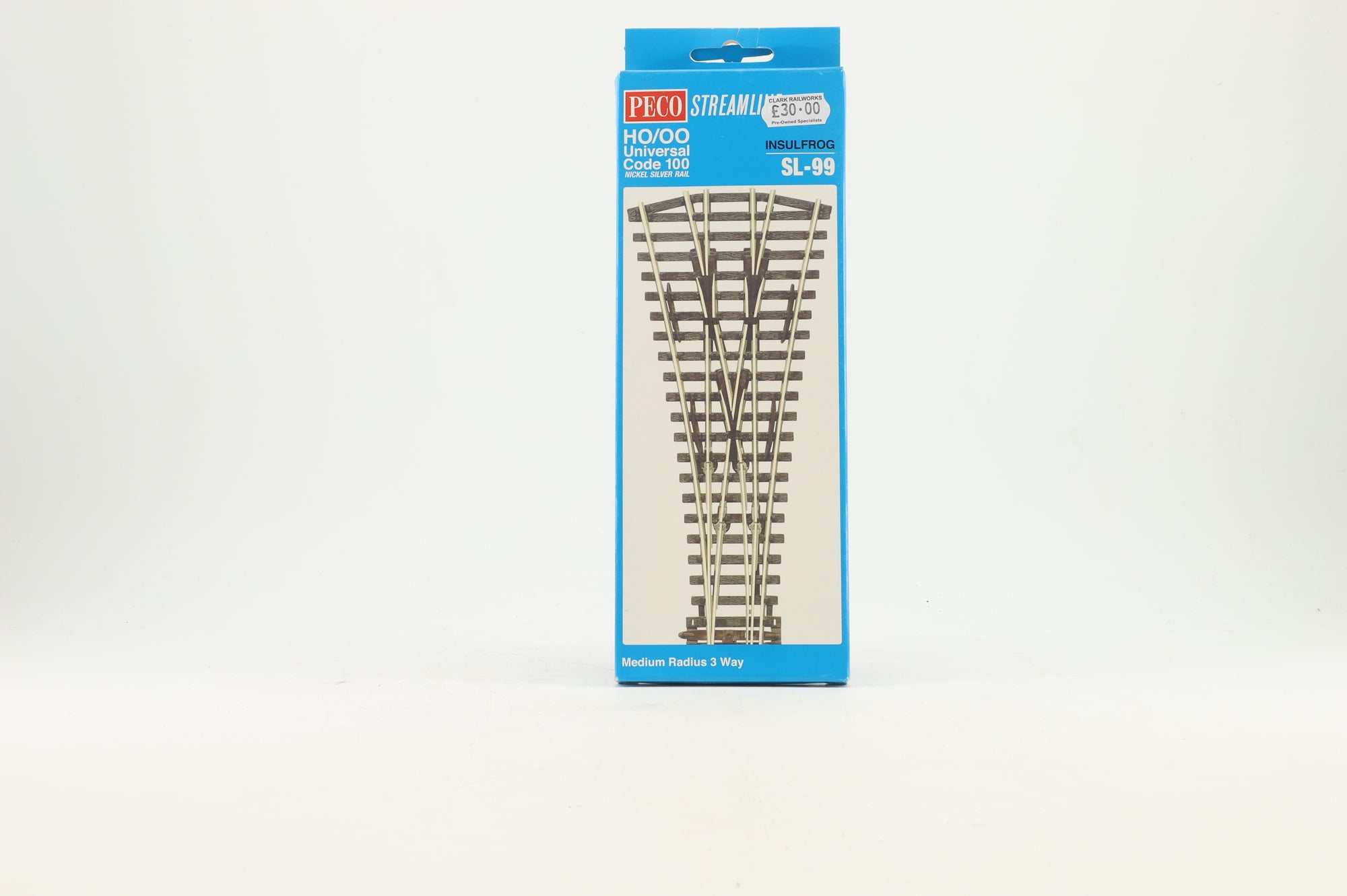Peco HO/OO SL-99 Streamline Insulfrog Medium Radius 3 Way