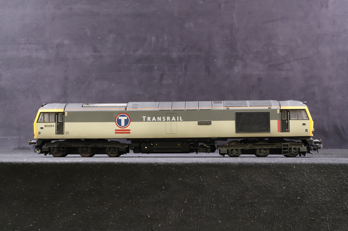 Hornby OO R3276X Class 60 &#39;60084&#39; &#39;Cross Fell&#39; Co-Co Diesel Transrail Renumbered Weathered, DCC Sound