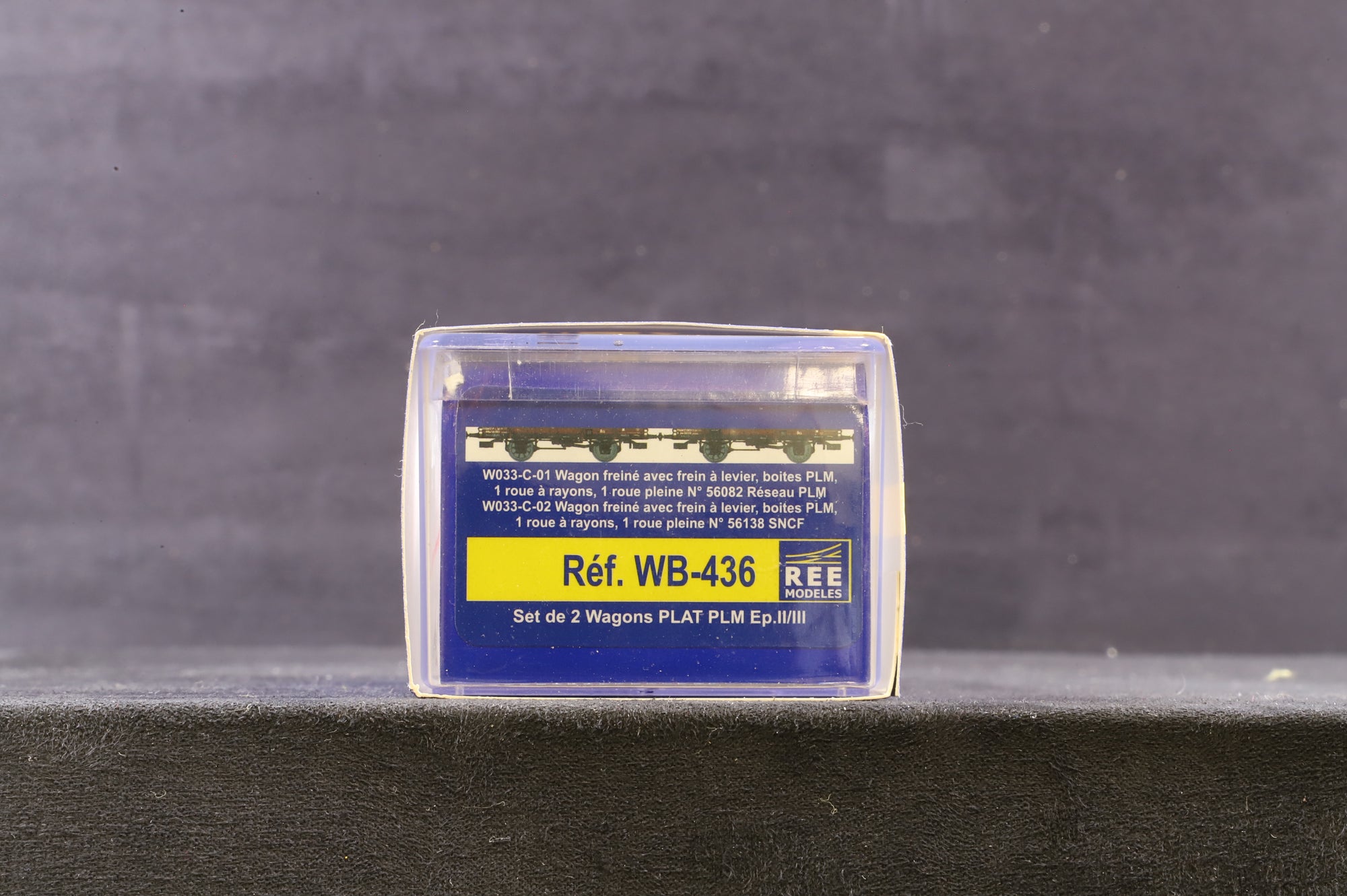 Ree Models HO WB-436 Set de 2 Wagons PLAT PLM Ep.II/III