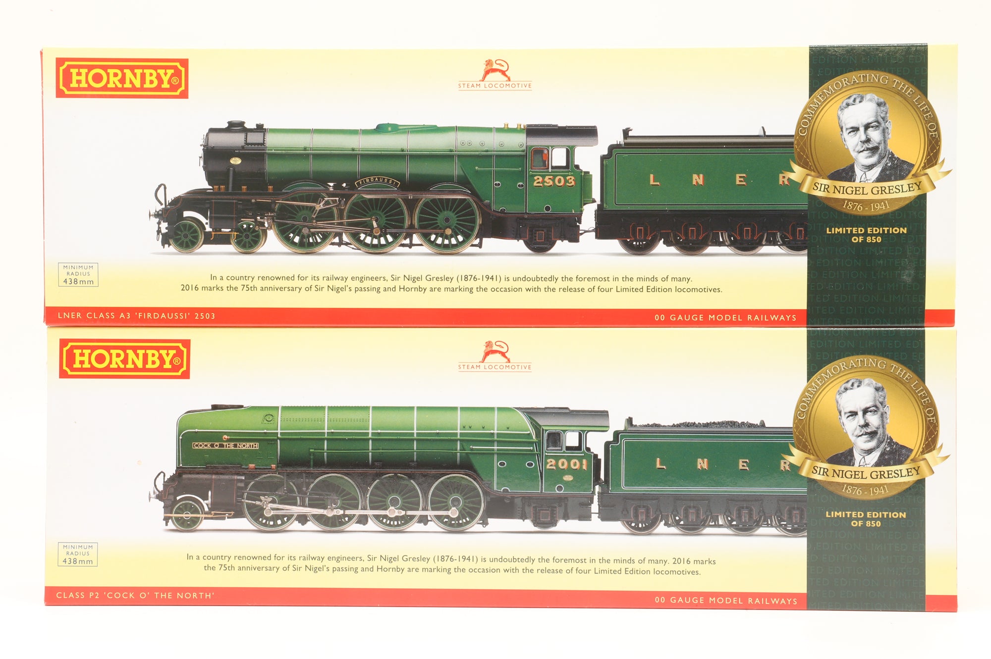 Hornby OO R3500 The Sir Nigel Gresley Collection LNER Apple Green, Ltd. Ed. 432/850