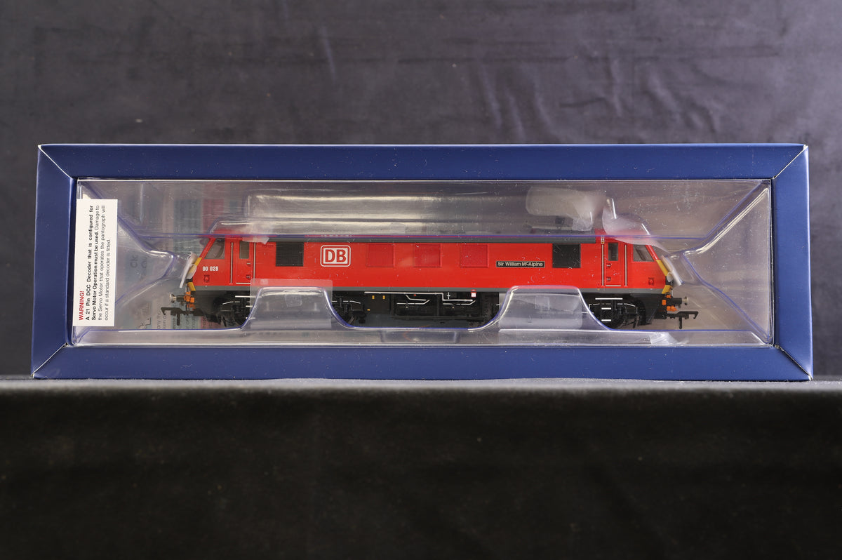 Bachmann OO 32-616NRM Class 90 &#39;90028&#39; &#39;Sir William McAlpine&#39; DB Cargo Excl. NRM