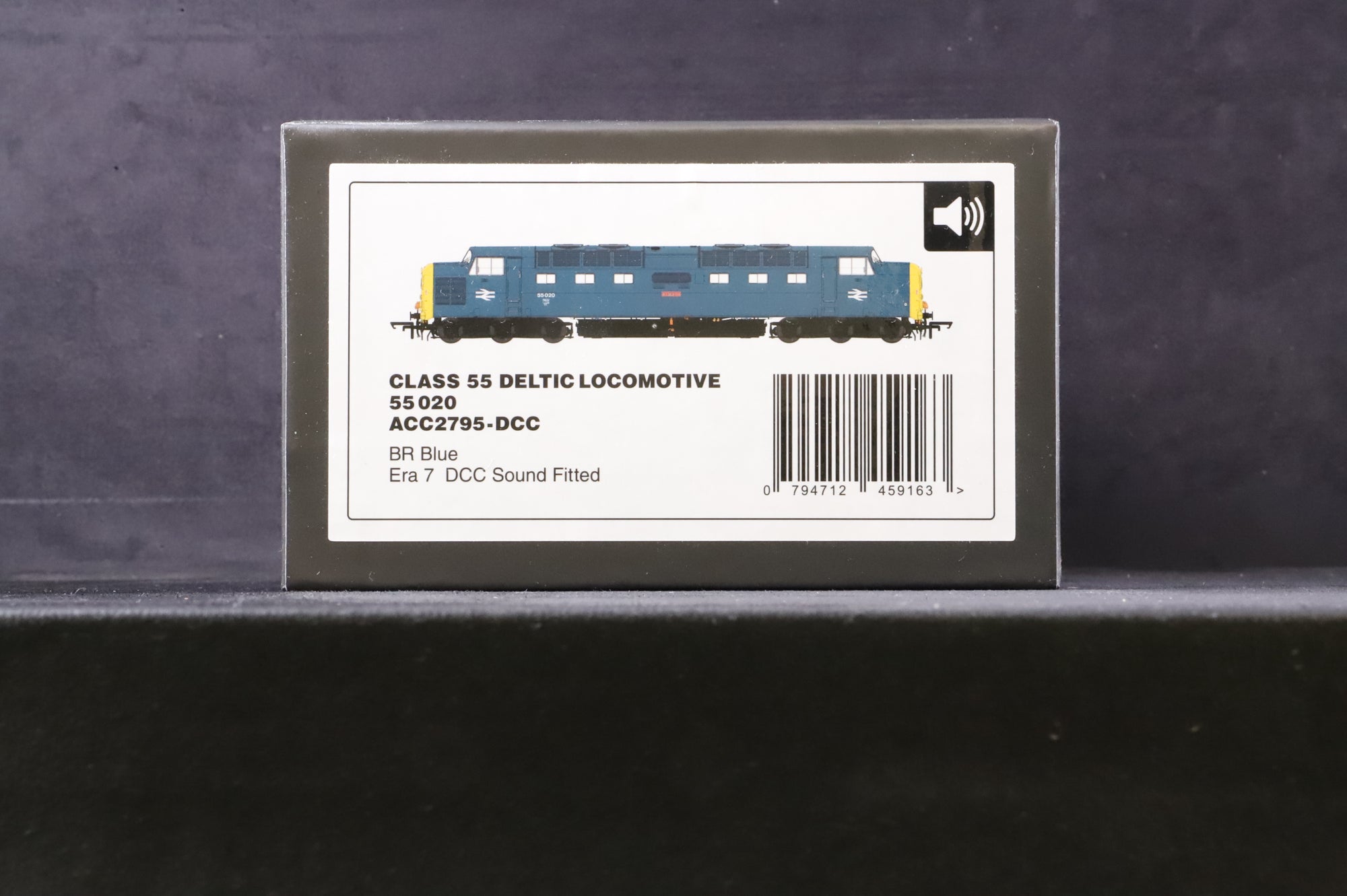 Accurascale OO ACC2795 Class 55 Deltic '55020' BR Blue DCC Sound