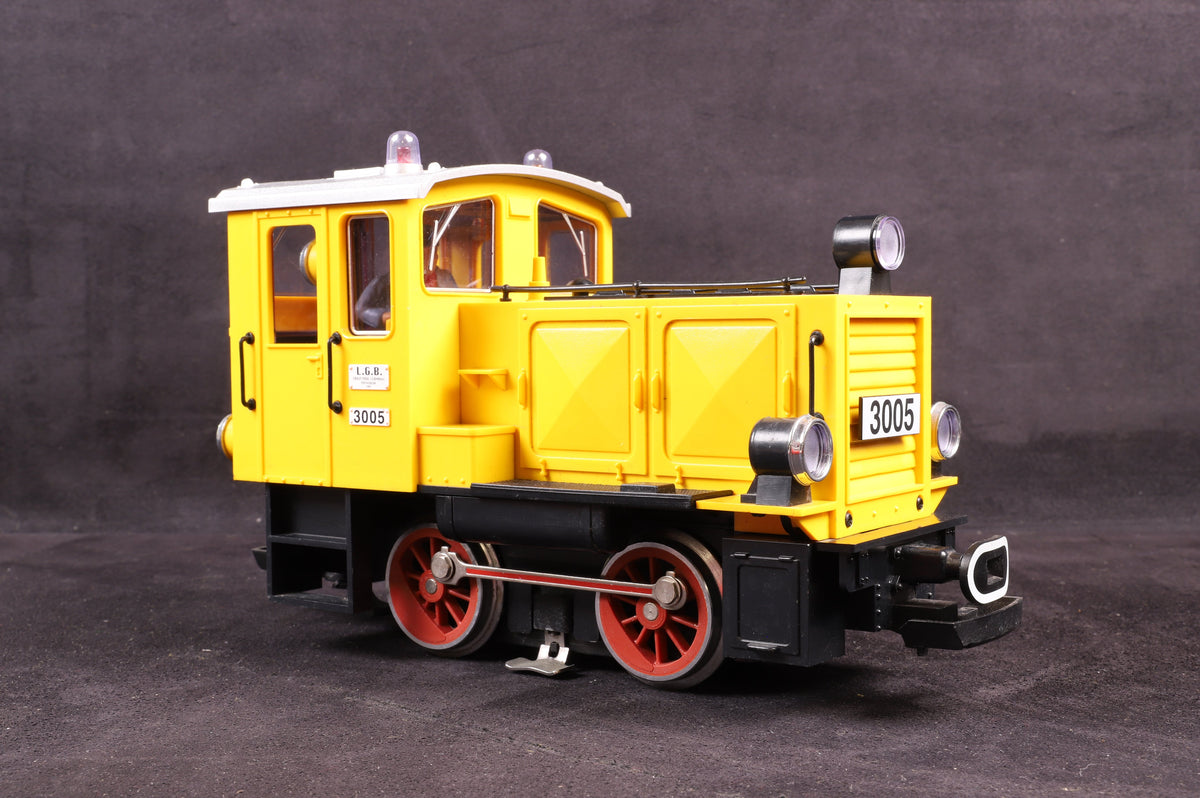 LGB G Yellow Henschel Works 0-4-0 Diesel Locomotive &#39;3005&#39;, DCC Fitted