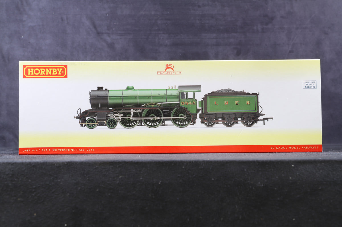 Hornby OO R3447 4-6-0 B17 &#39;Kilverstone Hall&#39;&#39; &#39;2842&#39; LNER Green