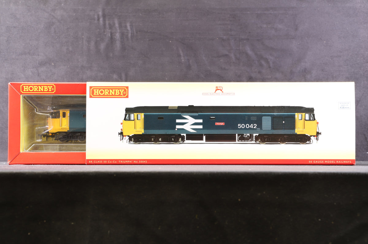 Hornby OO R30154 BR Class 50 Co-Co &#39;Triumph&#39; &#39;50042&#39;