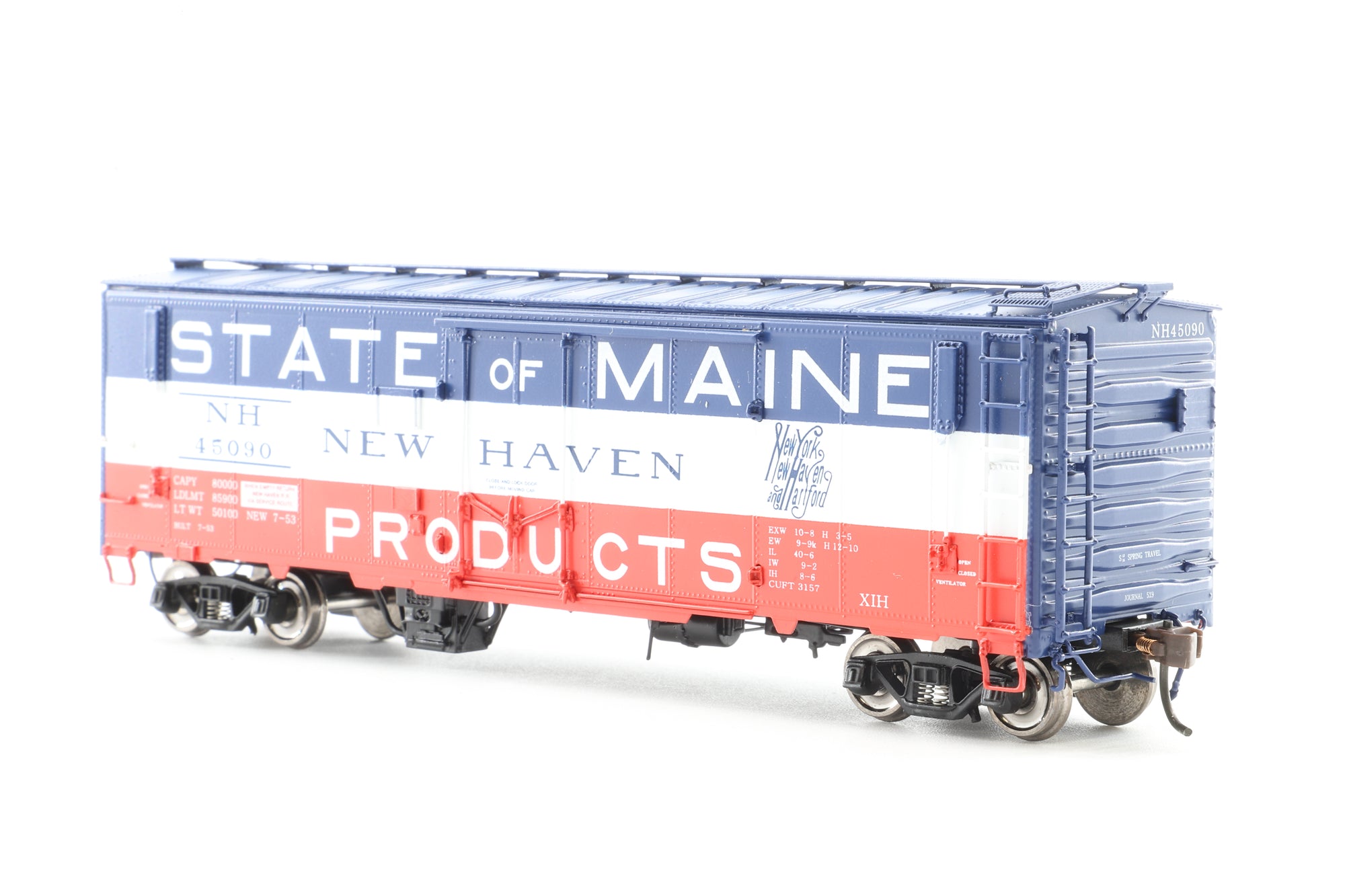 Crown Custom Imports HO Brass CCI-262P Insulated Box Car F/P State on Maine No.45090