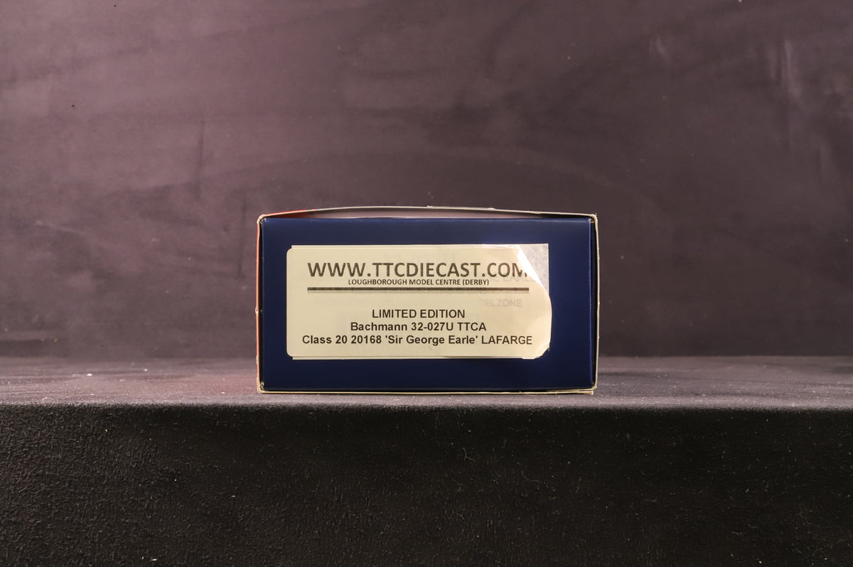 Bachmann OO 32-027U TTCA Class 20 &#39;20168&#39; &#39;Sir George Earle&#39; Lafarge Cement, Excl.Modelzone No.211, Weathered