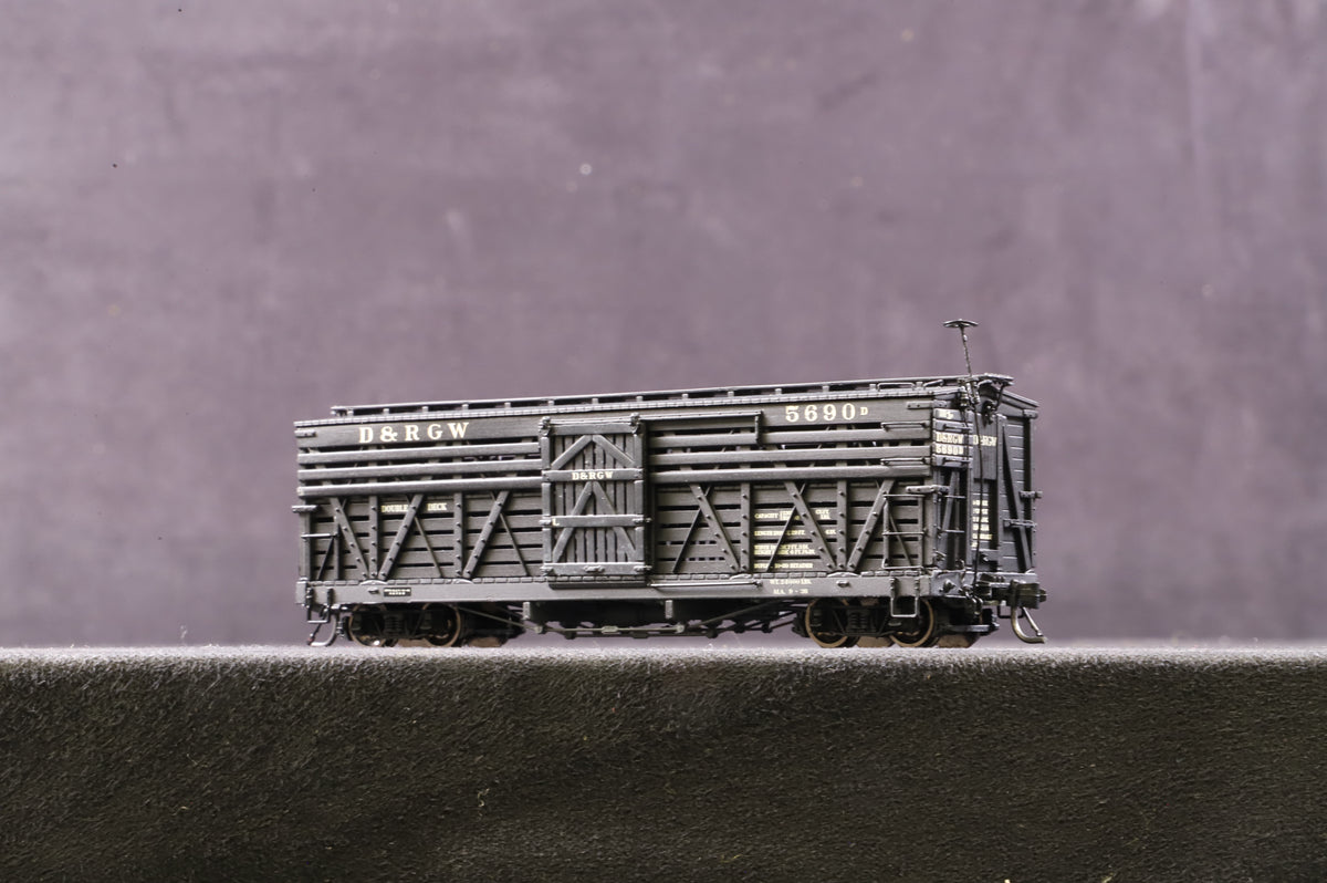 Blackstone Models HOn3 5690 D&amp;RGW Double Deck Stock Car