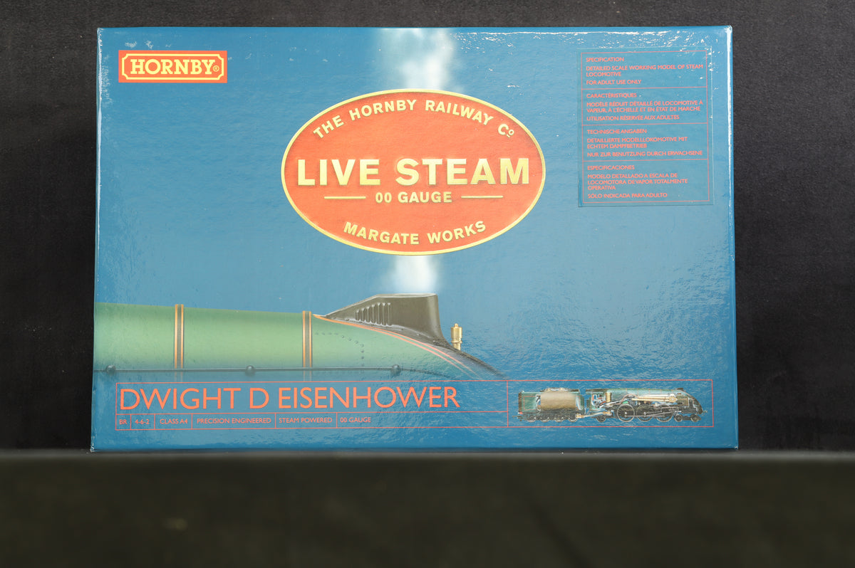 Hornby OO R2277 Live Steam Locomotive BR Class A4 &#39;60008&#39; &#39;Dwight D Eisenhower&#39;
