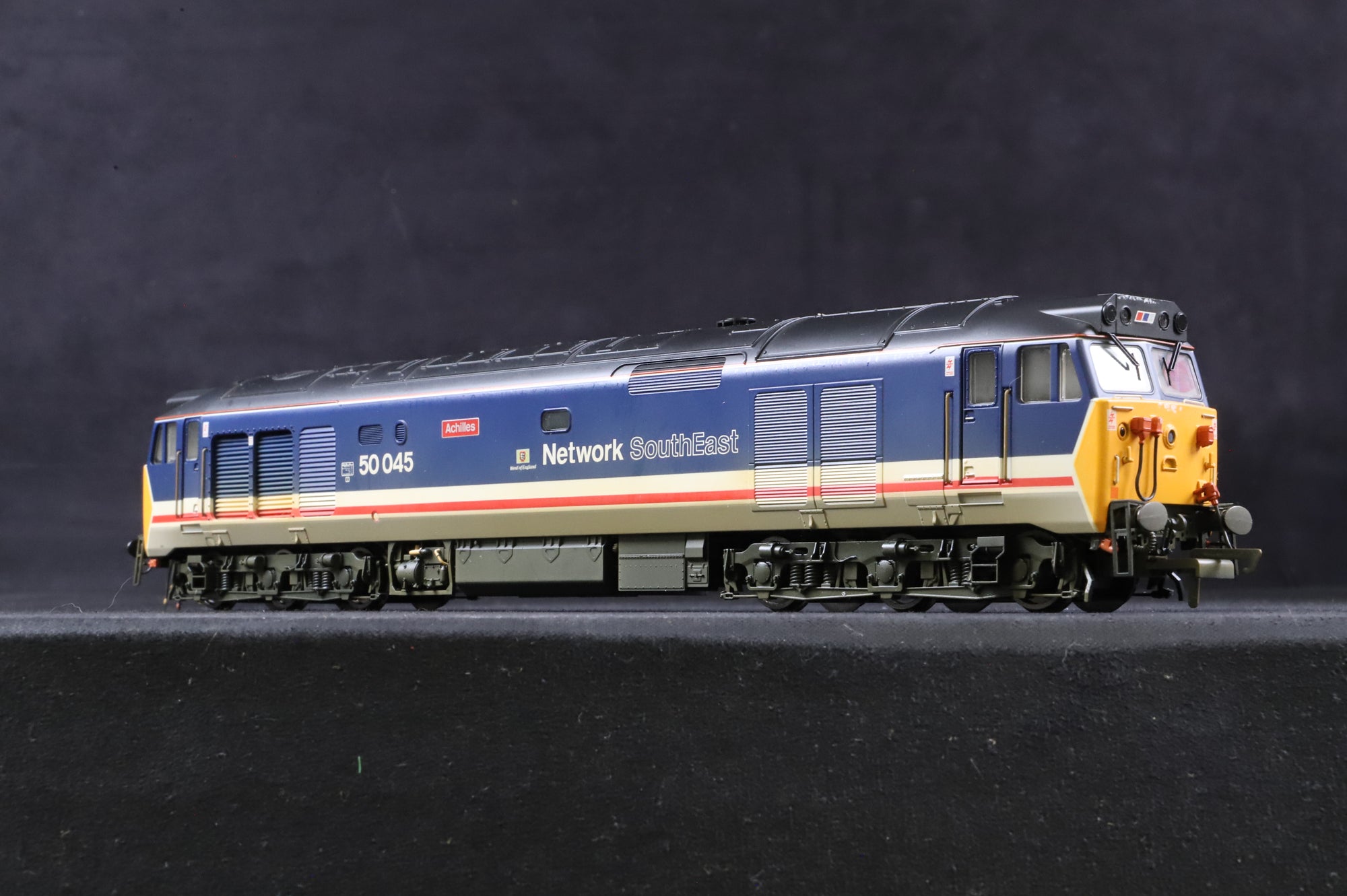 Hornby OO R2350 Class 50 50045 'Achilles' in BR NSE Livery - Weathered