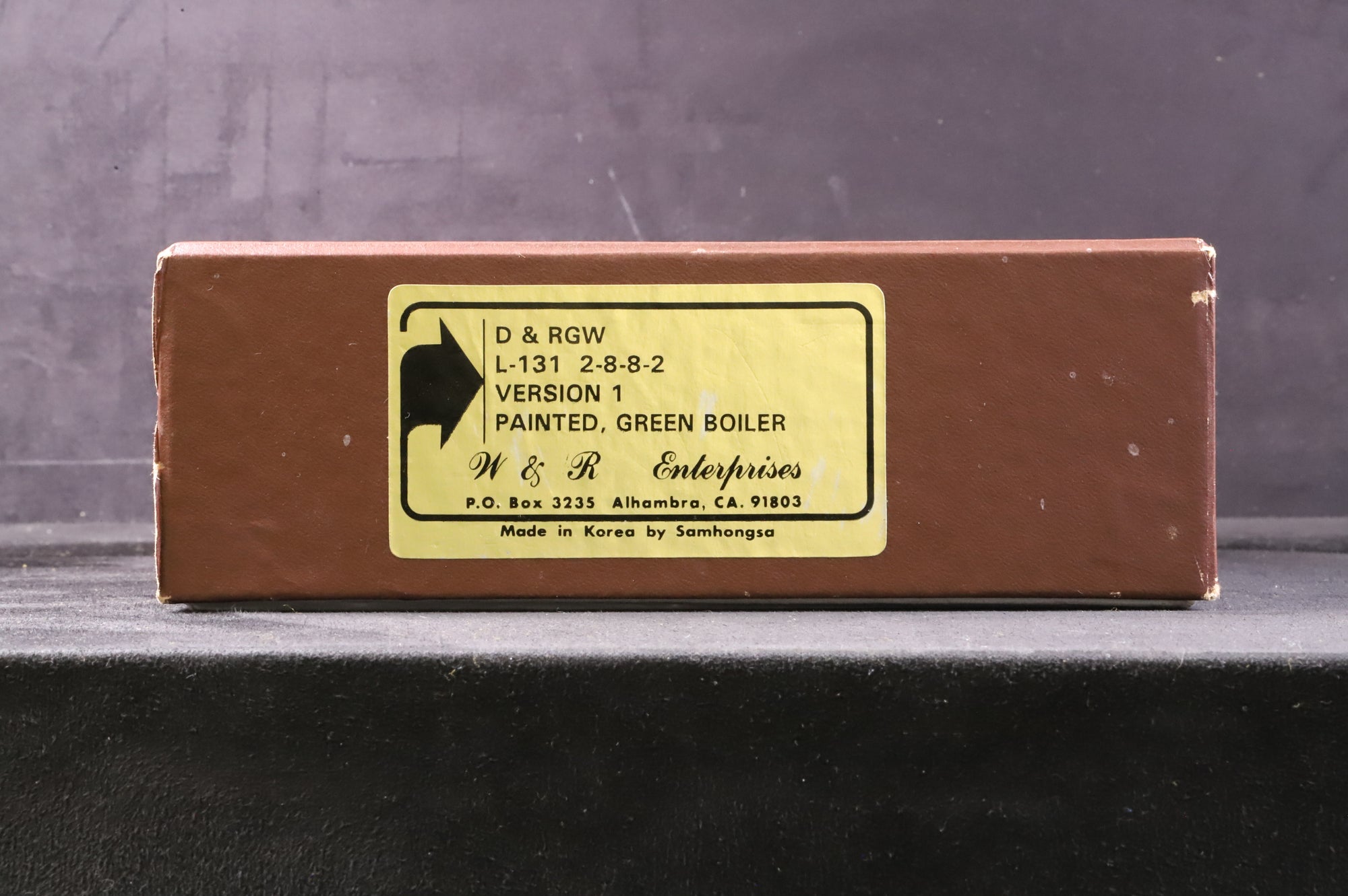 W&R Enterprises HO Brass D&RGW L-131 2-8-8-2 Version 1 Painted Green Boiler Steam Locomotive Factory Painted Non Runner