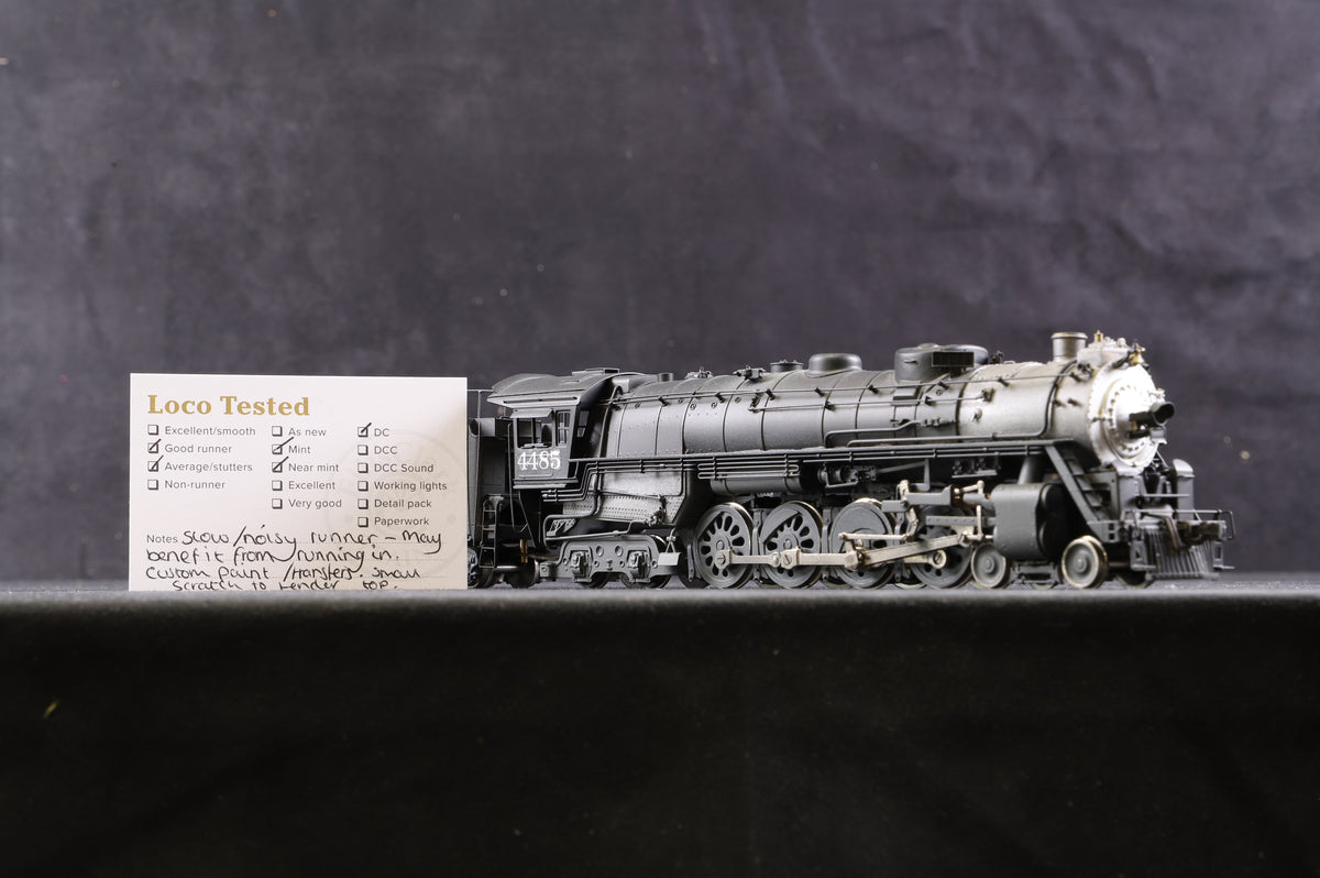 Westside Model Company HO Brass Southern Pacific GS-8 Class 4-8-4 &#39;4485&#39; Steam Locomotive, Weathered