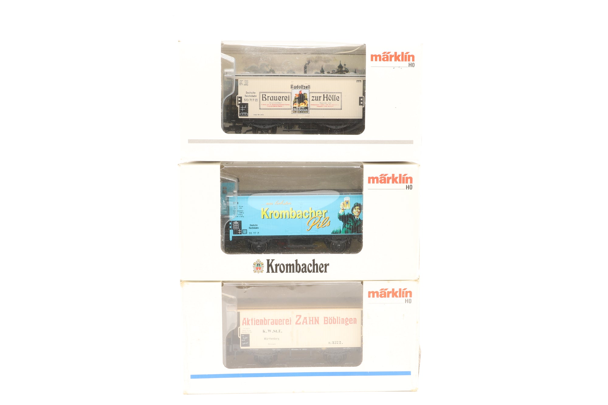 Marklin HO Rake of 3x Assorted Brewery Vans