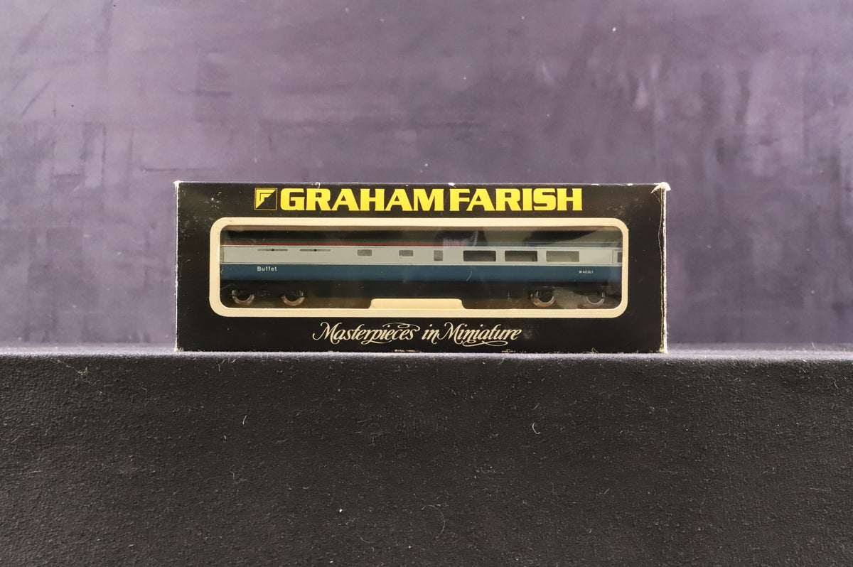 Graham Farish N Rake of 4 BR 75ft MkIII Blue Grey Bogie Coaches, Inc. 0705, 0725, 0745 &amp; 0765