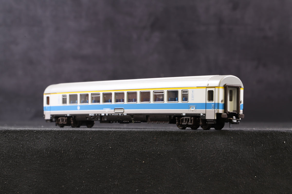 Roco HO 44354 &amp; 44280 Rake Of 2 HZ Blue &amp; Grey Coaches