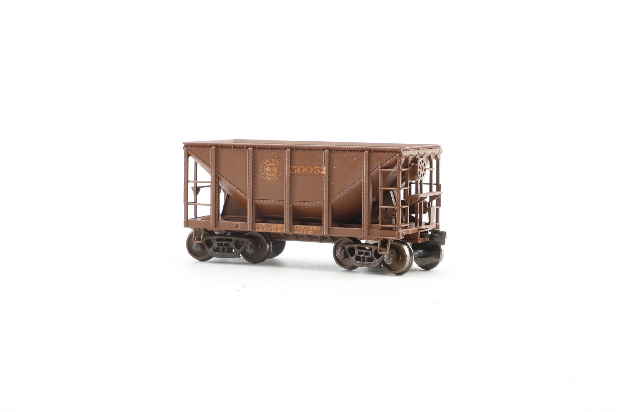 Walthers HO 932-40506 12-Pack of Michigan Ore Cars in DMIR Brown - Pro-Customised/Weathered