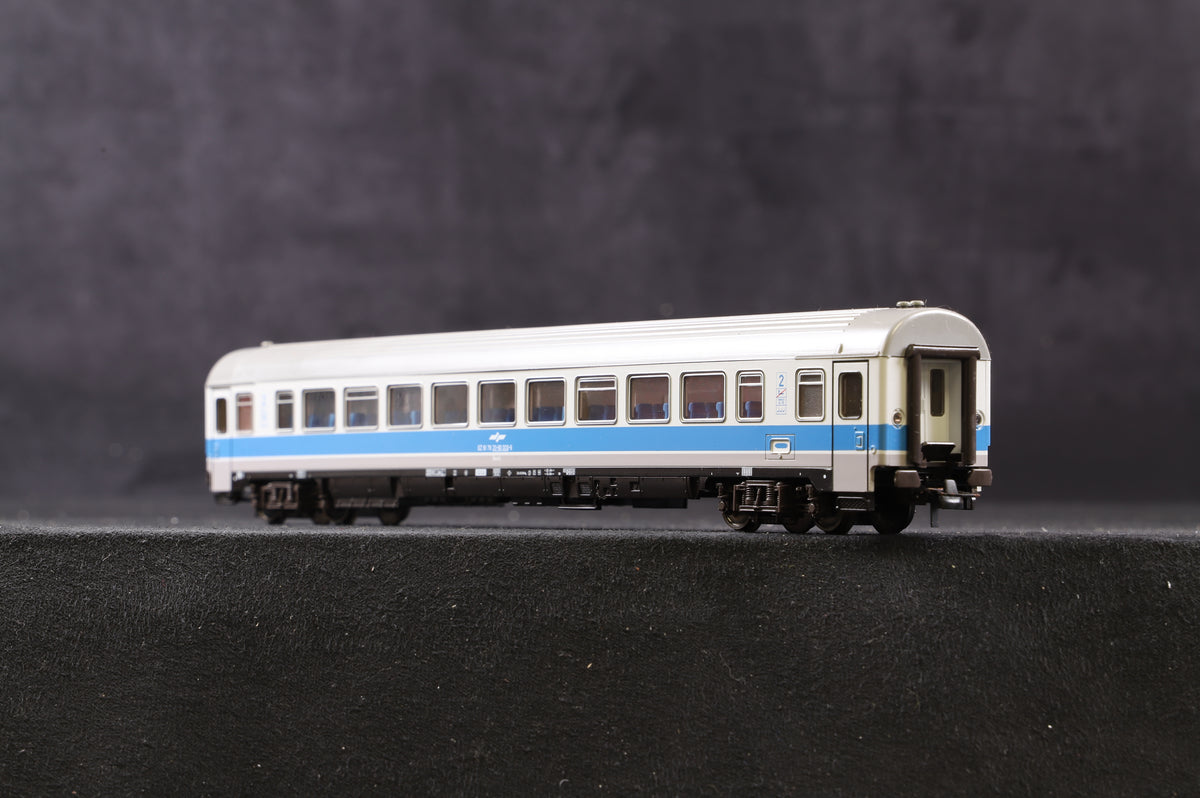 Roco HO 44354 &amp; 44280 Rake Of 2 HZ Blue &amp; Grey Coaches