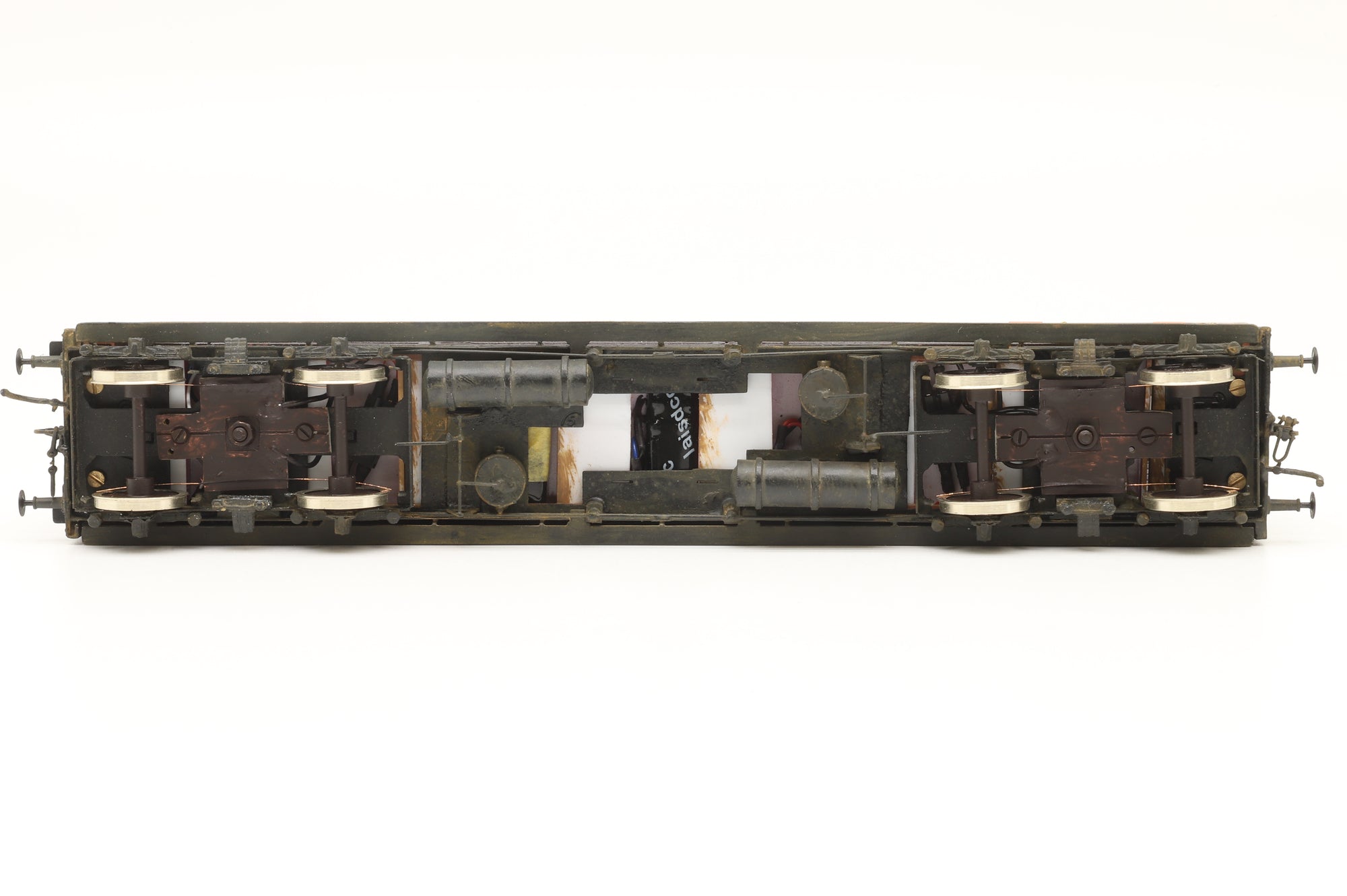 Roxey P4 Kit Built Rake of 4 LSWR Coaches, Weathered