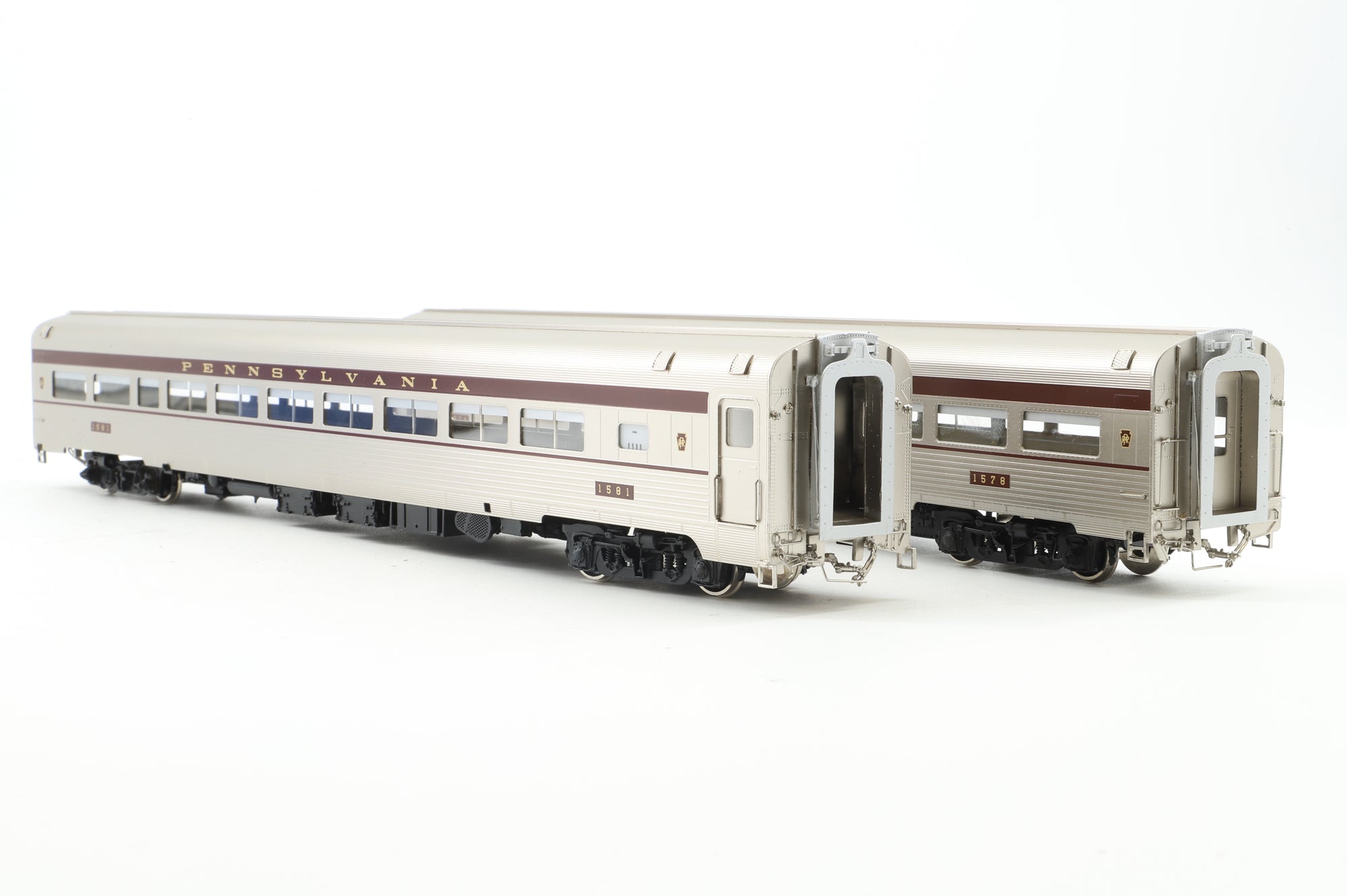 Samhongsa/Challenger Imports HO Brass Rake of 14 Pennsylvania Railroad 'Congressional', C-2A, C-2B & C-F1