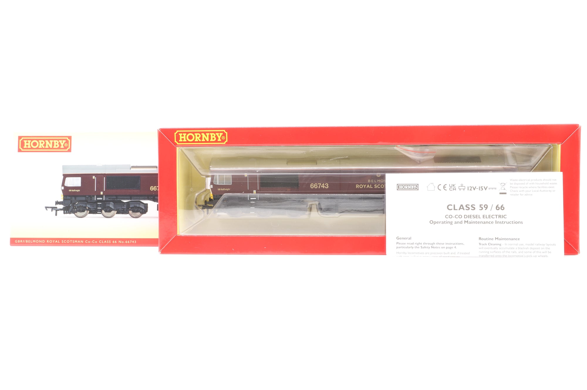Hornby OO R3950 Class 66 '66743' Diesel Locomotive GBRf/ Belmond Royal Scotsman