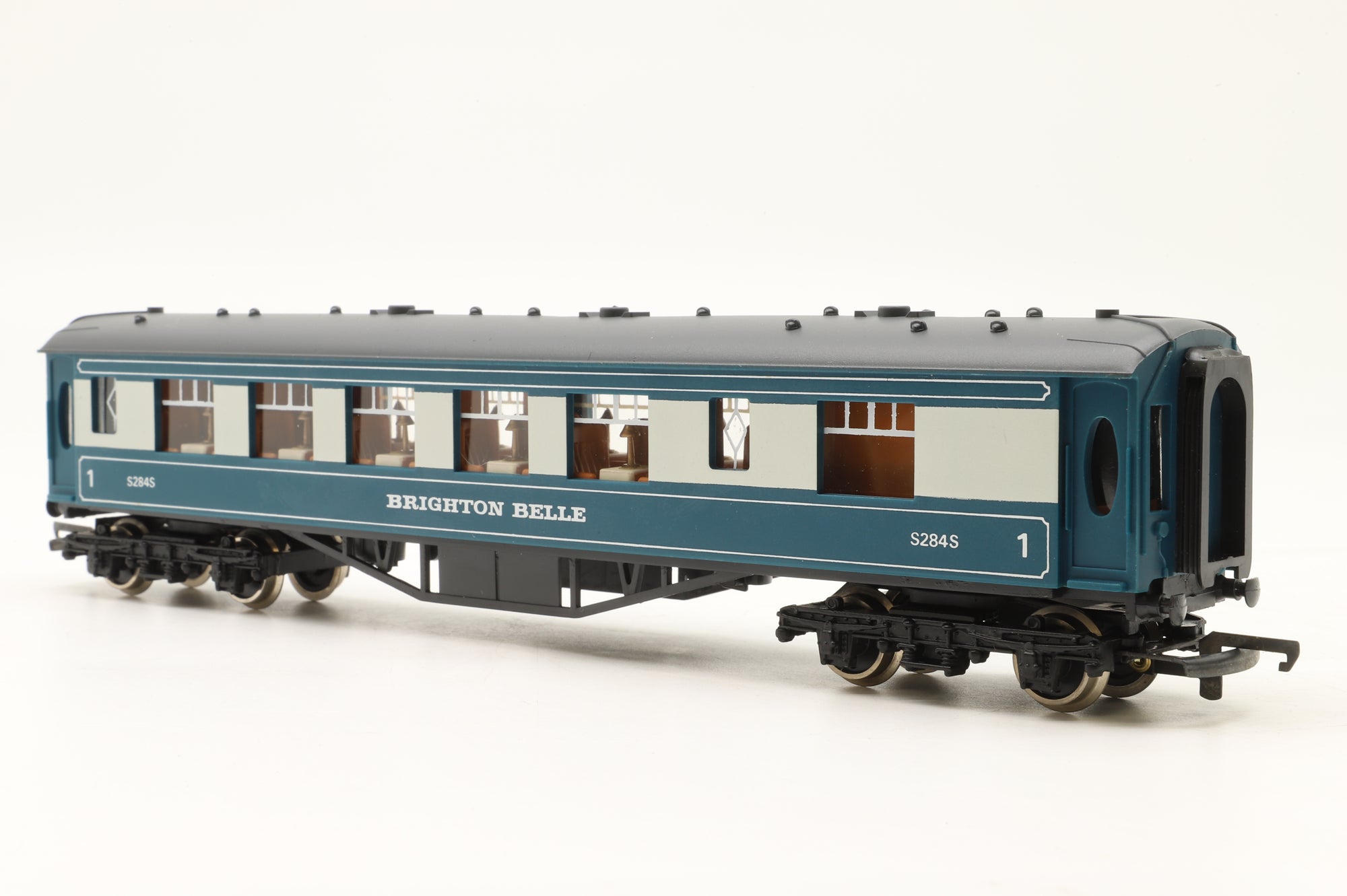 Wrenn OO W6004A/5A Set of 2x Blue/Grey Brighton Belle Pullman Cars