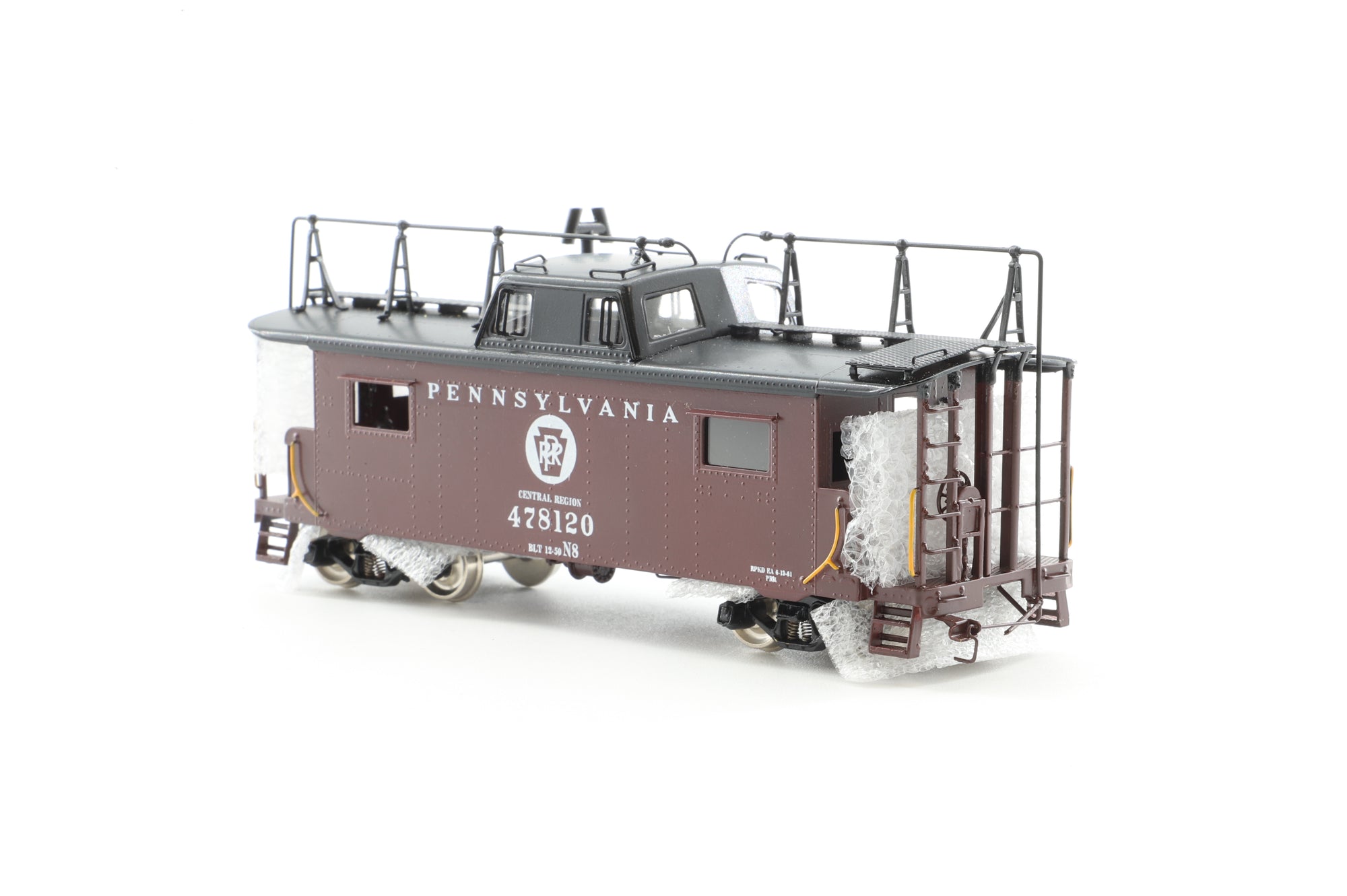 Precision Scale HO Brass 16240.1 Caboose PRR Class N8 w/ Antenna '478120'