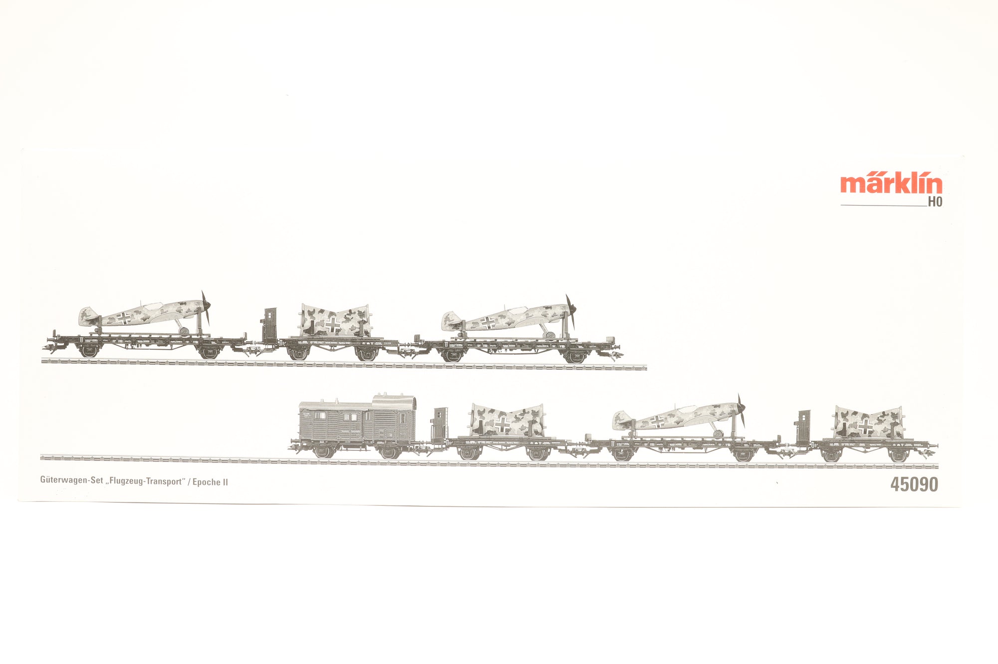 Marklin HO 45090 Airplane Transport Freight Car Set