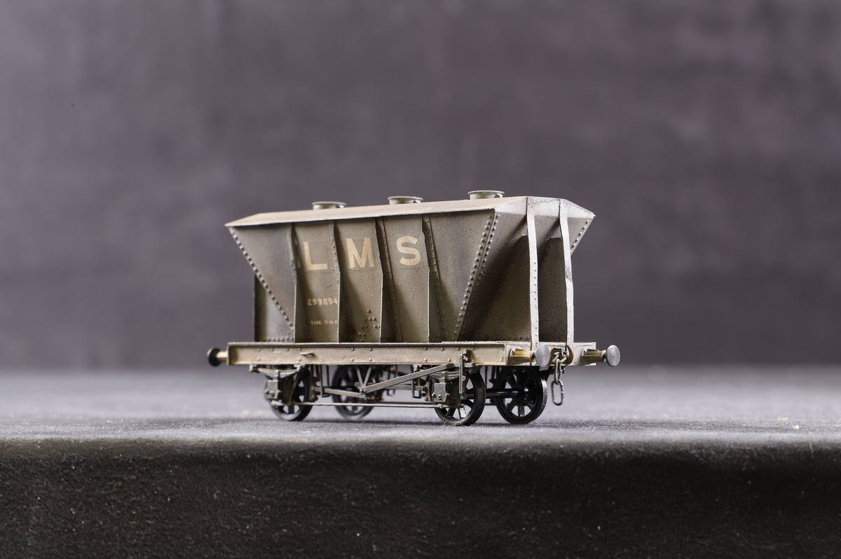 P4 Kit Built Rake Of 4 LMS Weathered Wagons