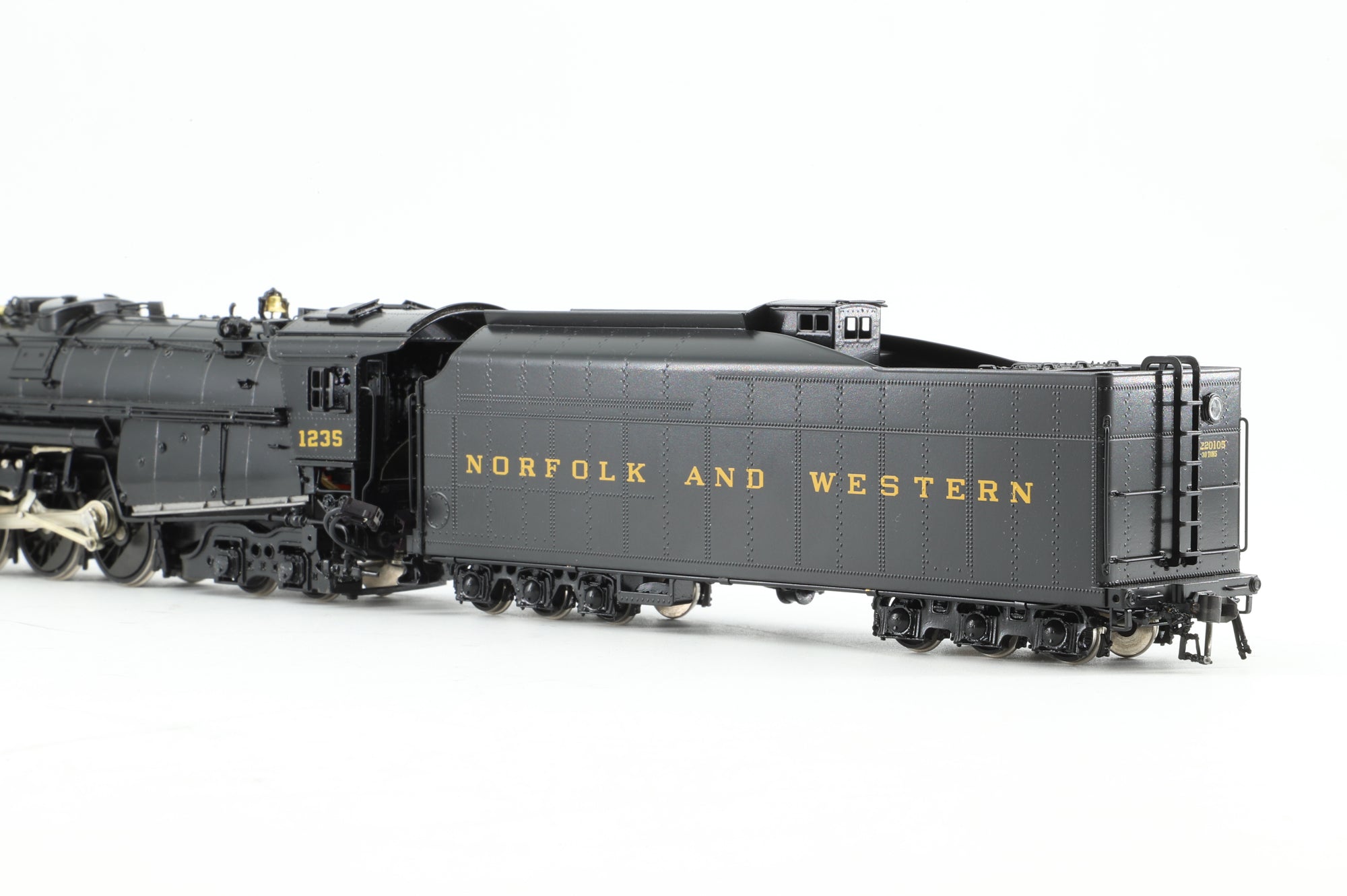 Key HO Brass Steam Locomotive 'A' '1235' N&W Ex Lutz Paulsen