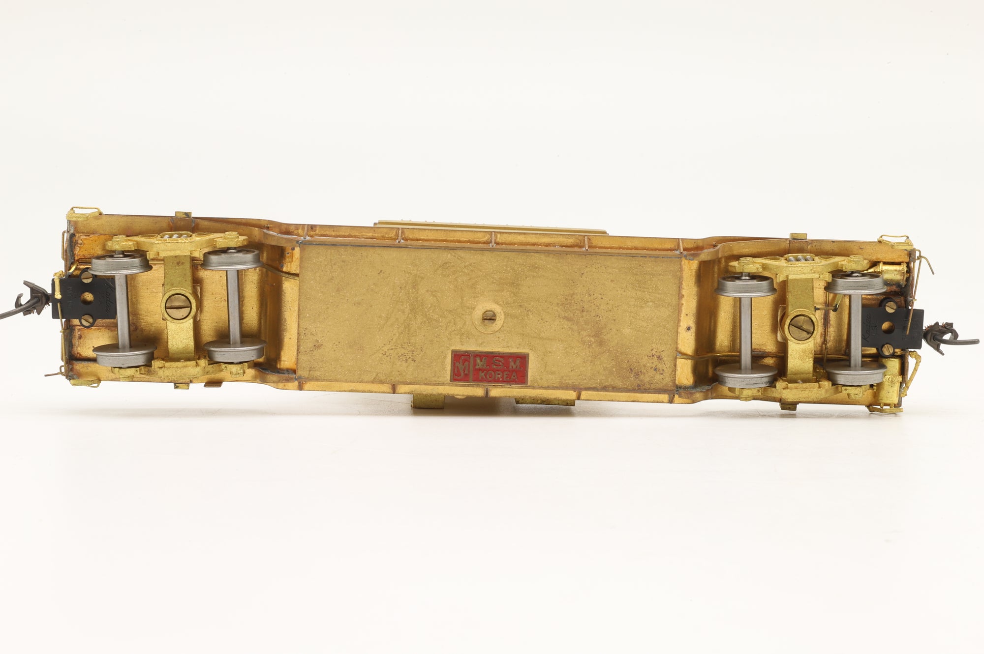Overland Models Inc. HO Brass OMI-1347 Centre Flat Car W/Transformer Load Unpainted