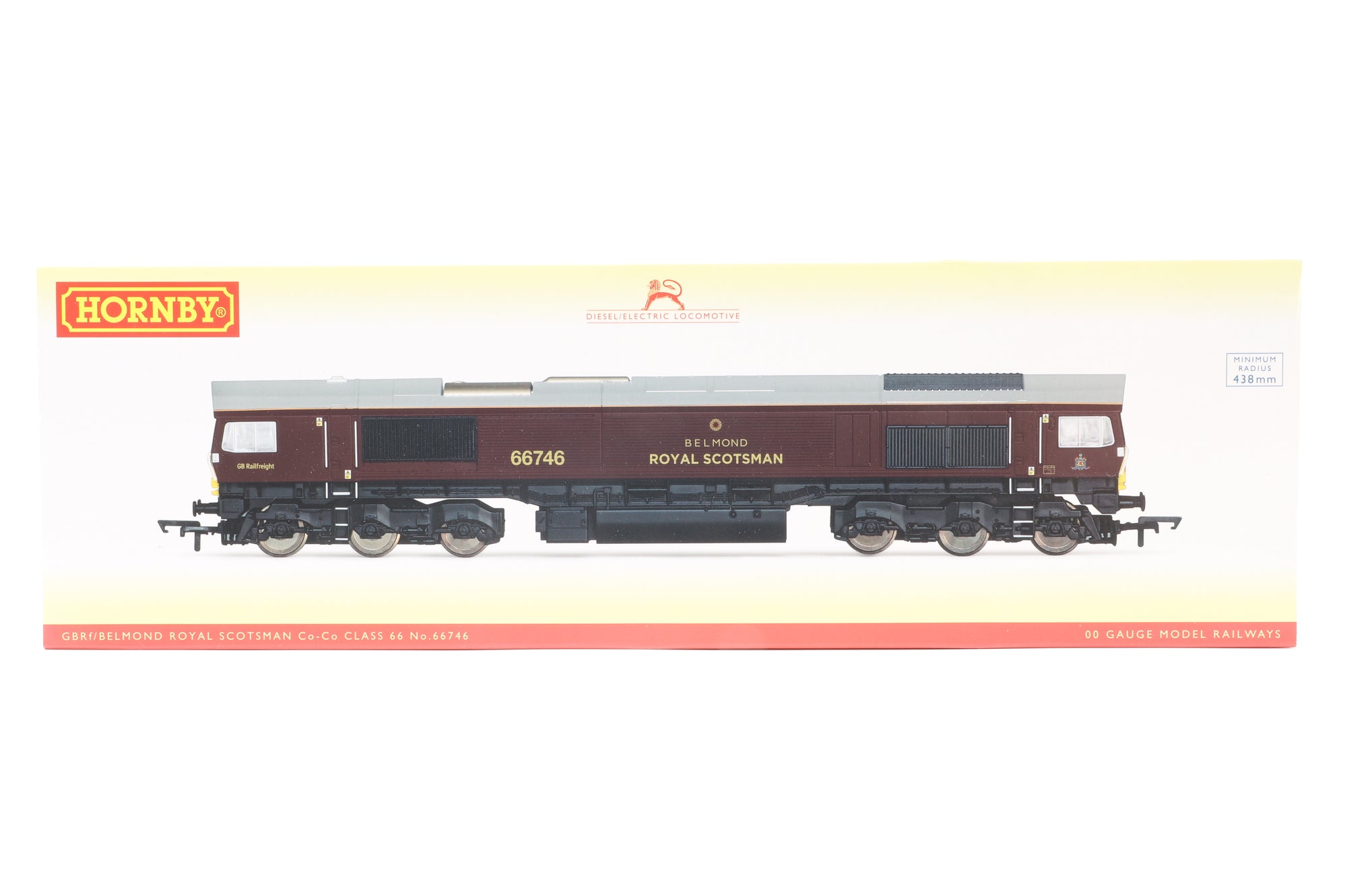 Hornby OO R3950A Class 66 '66746' Diesel Locomotive GBRf/ Belmond Royal Scotsman