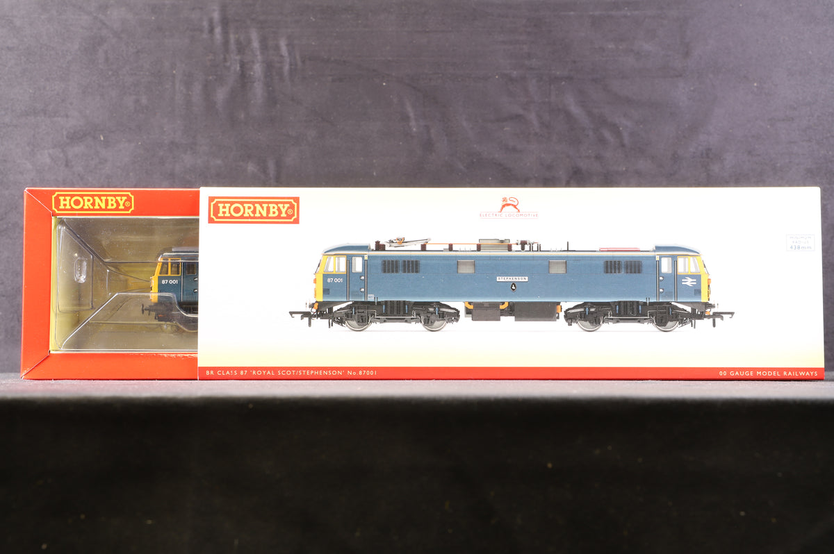 Hornby OO R3739 BR Class 87 &#39;Royal Scot/ Stephenson&#39; &#39;87001&#39;