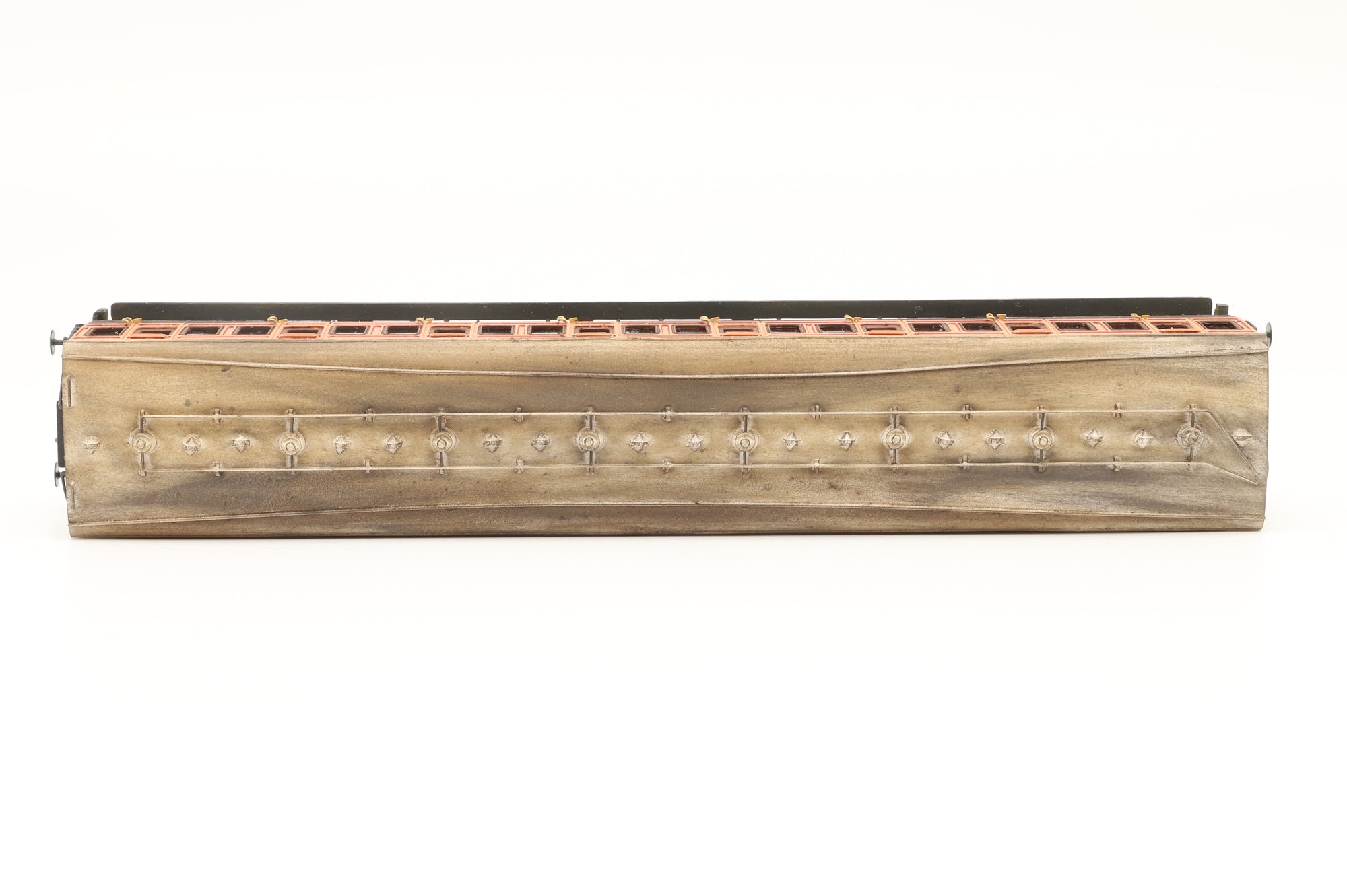 Roxey P4 Kit Built Rake of 4 LSWR Coaches, Weathered