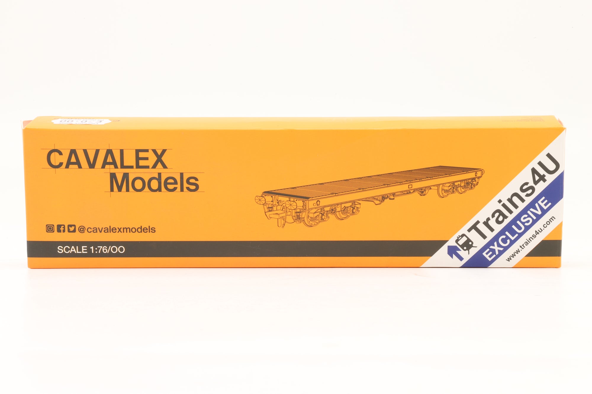 Cavalex OO CM PF004 PFB(4) KFA Warflat Bogie Flat Wagon '95288' MOD Green Excl. Trains4U