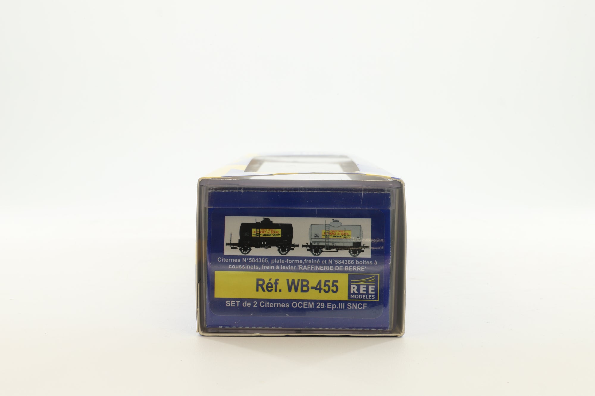 REE Models HO WB-455 Twin Pack of SNCF Silver/Black Tank Wagons