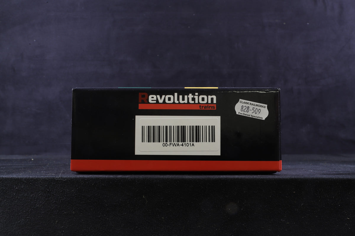 Revolution Trains OO-FWA-4101A FWA Container Flat &#39;Ecofret&#39; Twin Pack VTG Green