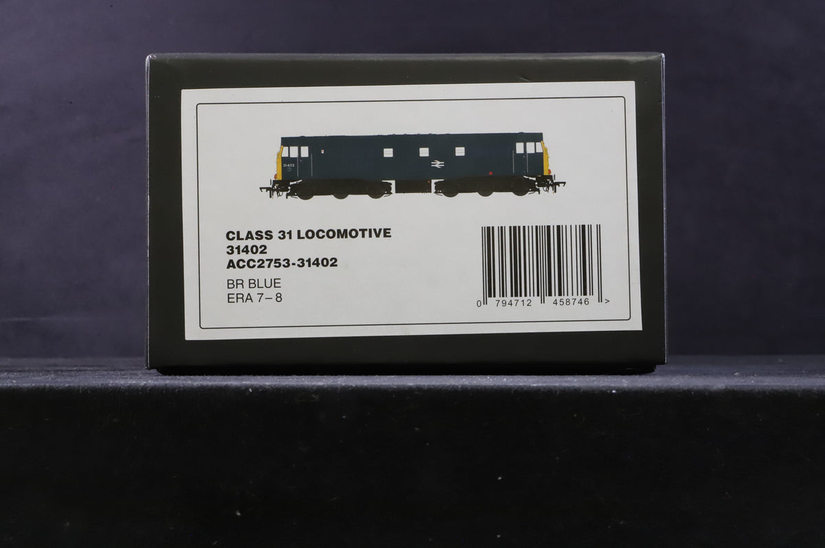 Accurascale OO ACC2753-31402 Class 31 31402 in BR Blue - Weathered