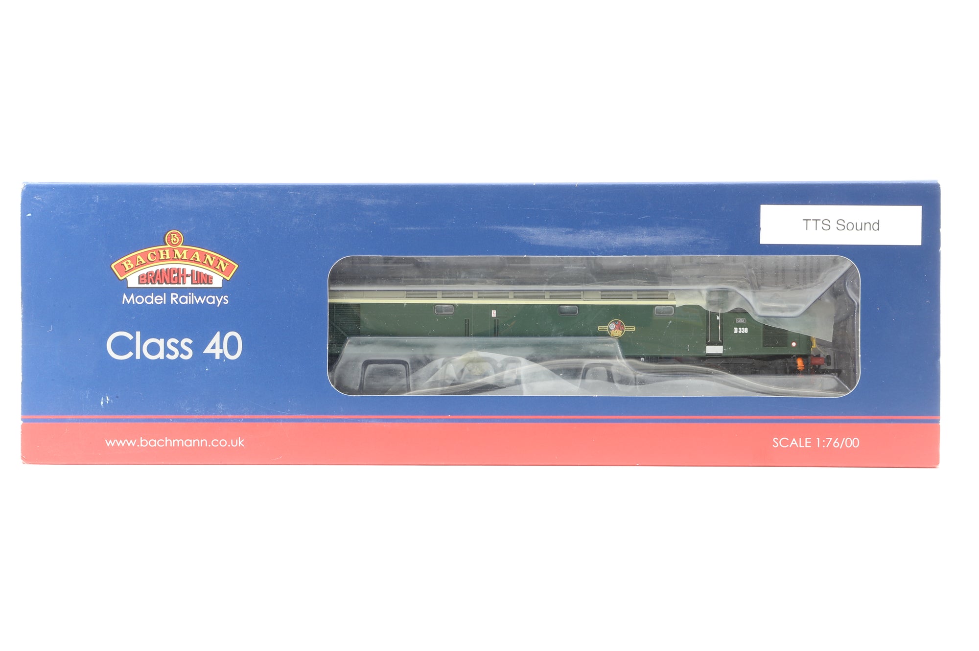 Bachmann OO 32-483 Class 40 'D338' BR Green Small Yellow Panel, DCC Sound