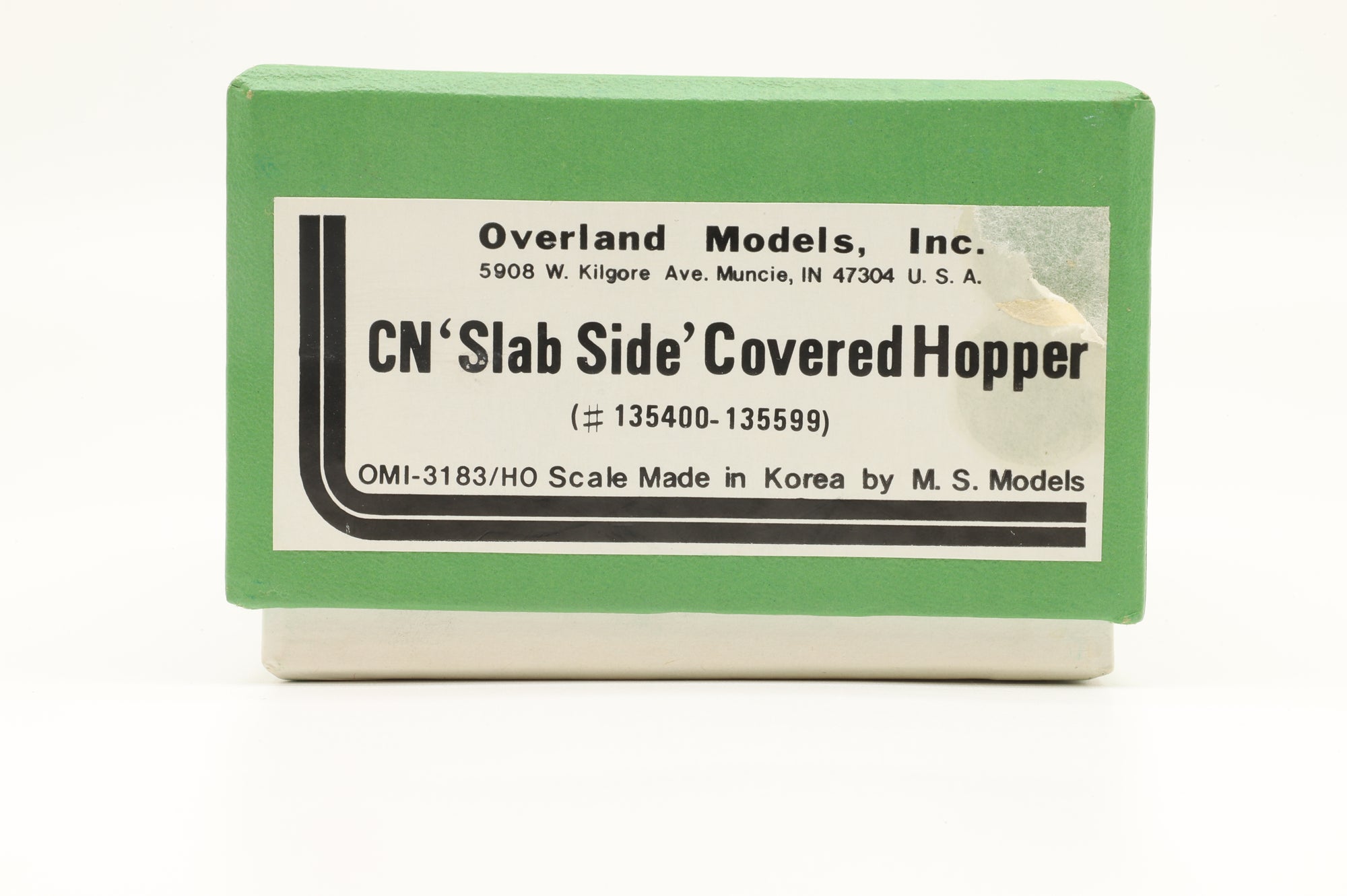Overland Models Inc. HO Brass OMI-3183 CN Slab Side Covered Hopper '352417'' Weathered